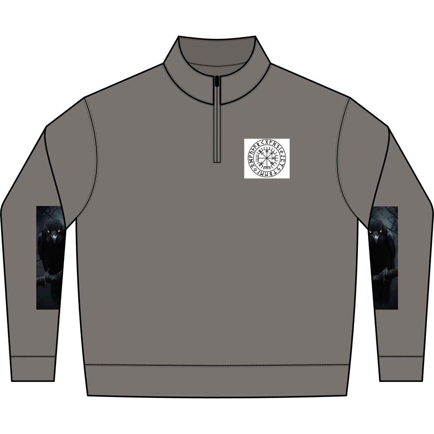 Valkyrie Wolf Half-Zip Sweatshirt