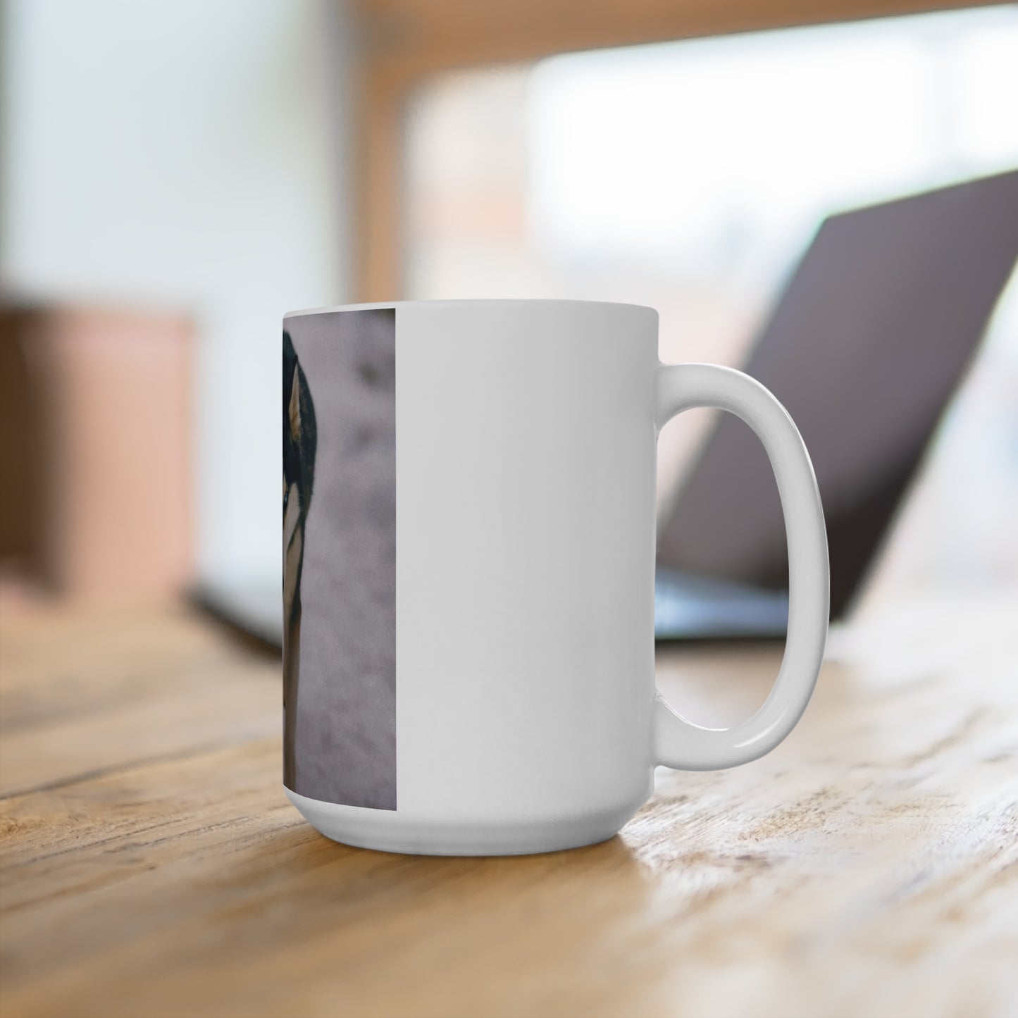 Siberian Husky Photo Mug 15oz – Winter Wolf Coffee Cup
