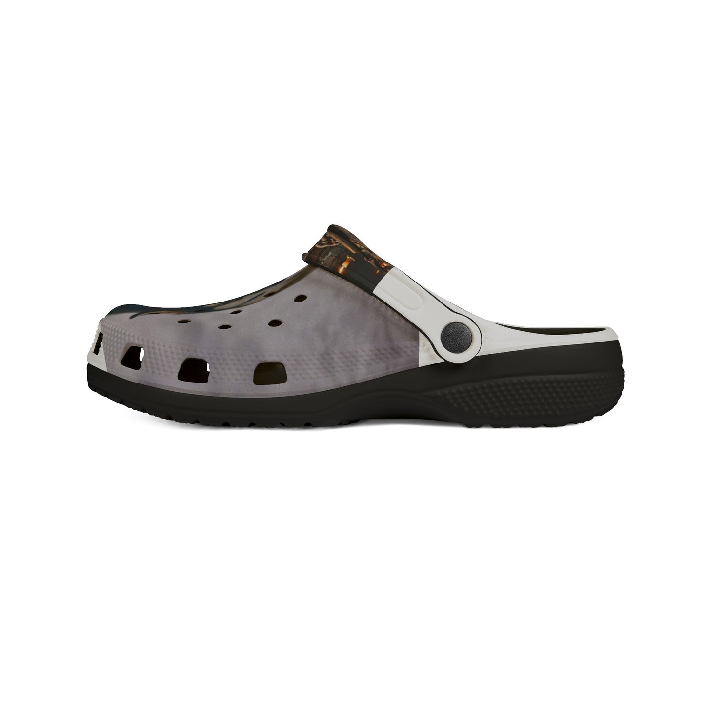 Camouflage Polka EVA Foam Clogs — Lightweight Slip-On Garden Shoes