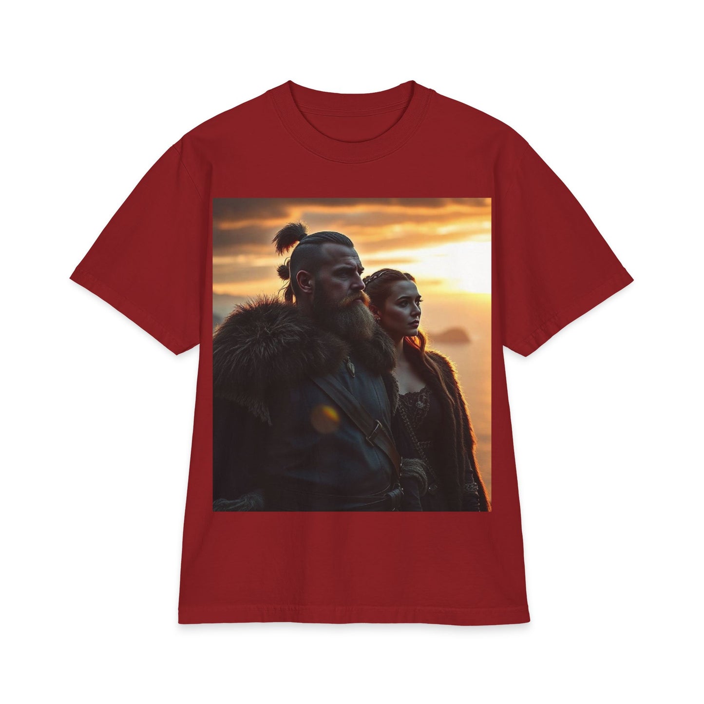 Viking Sunset Graphic T-Shirt