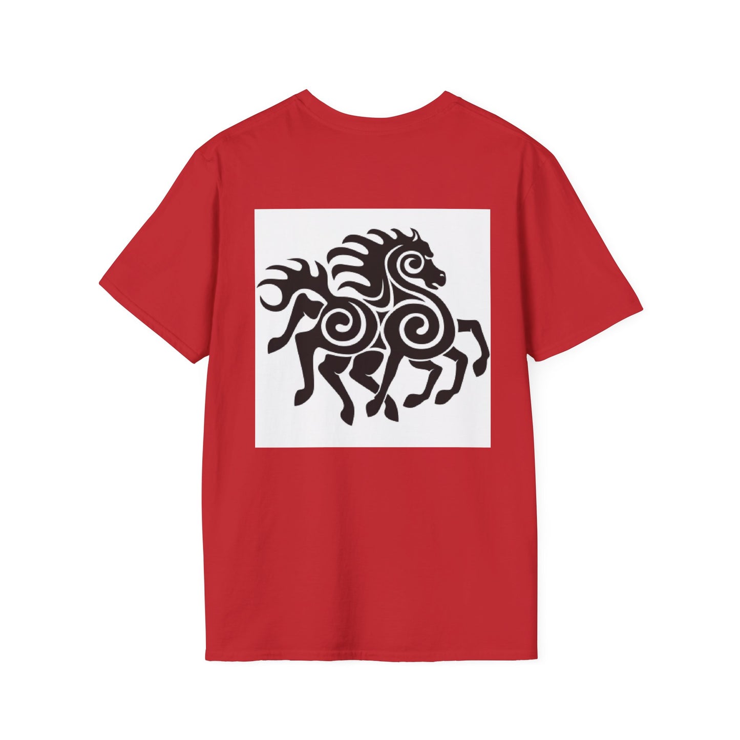 Tribal Horse Graphic T-Shirt — Celtic-Inspired Running Stallion Design