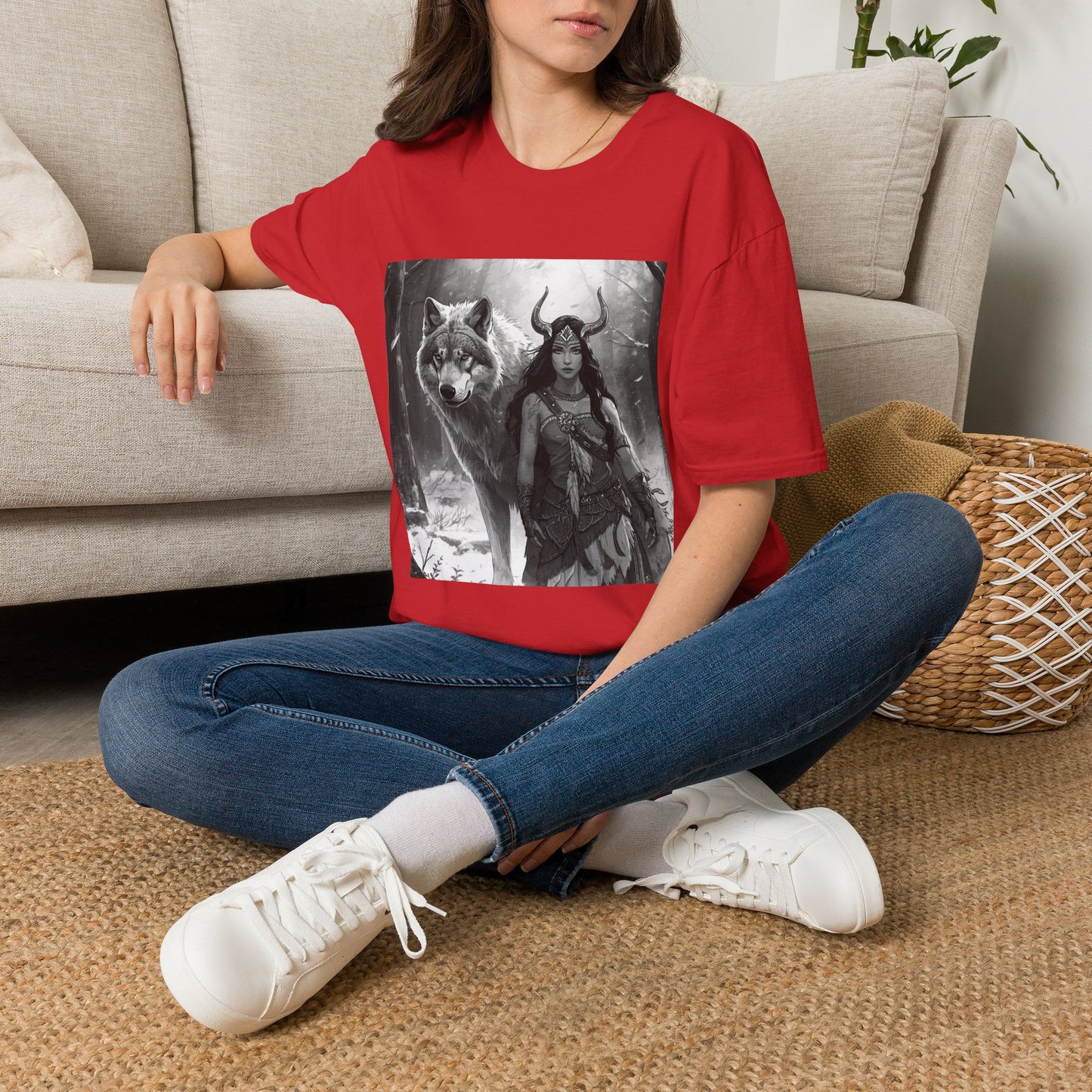 Valkyrie & Wolf Graphic T‑Shirt