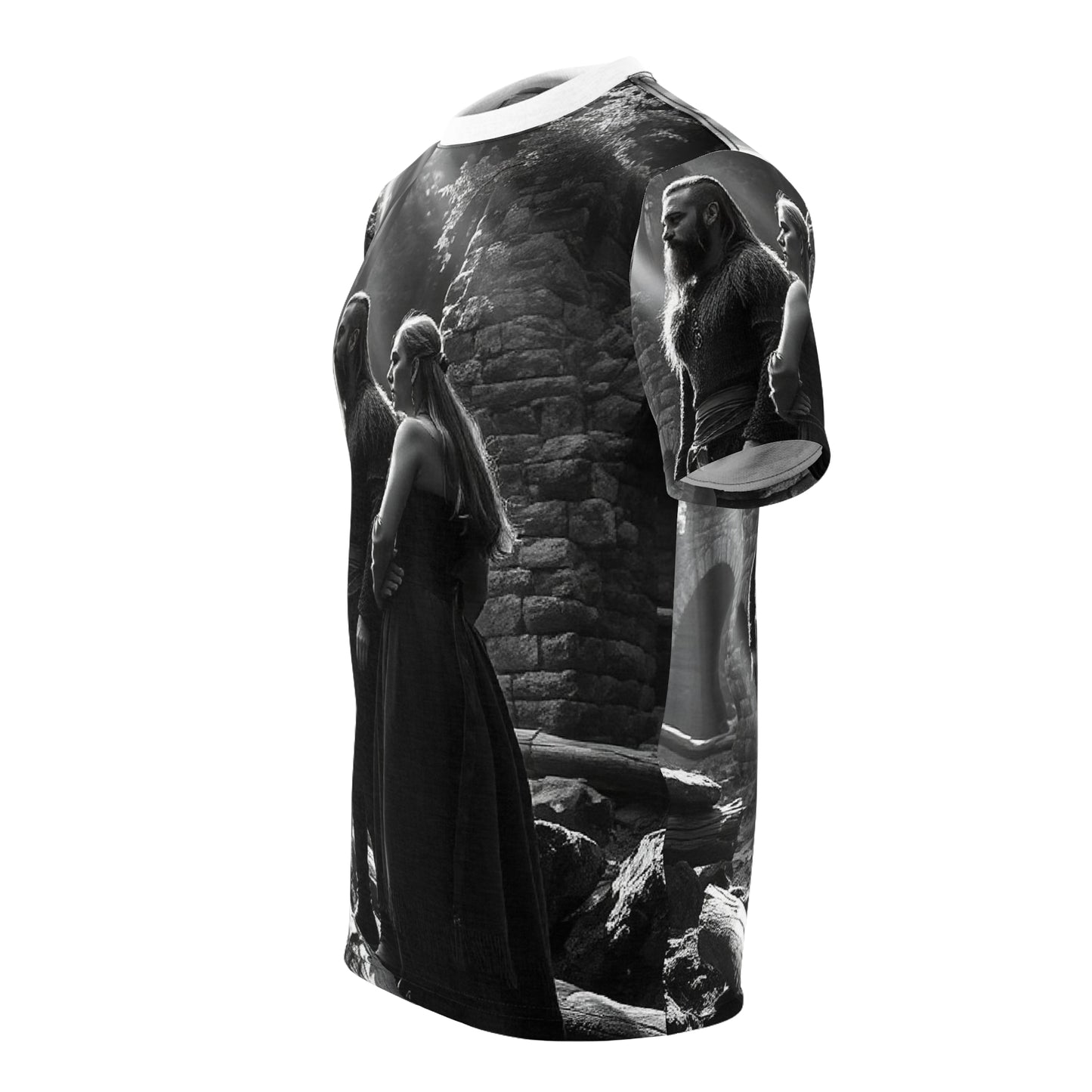 Viking Couple Scene All-Over Print Tee