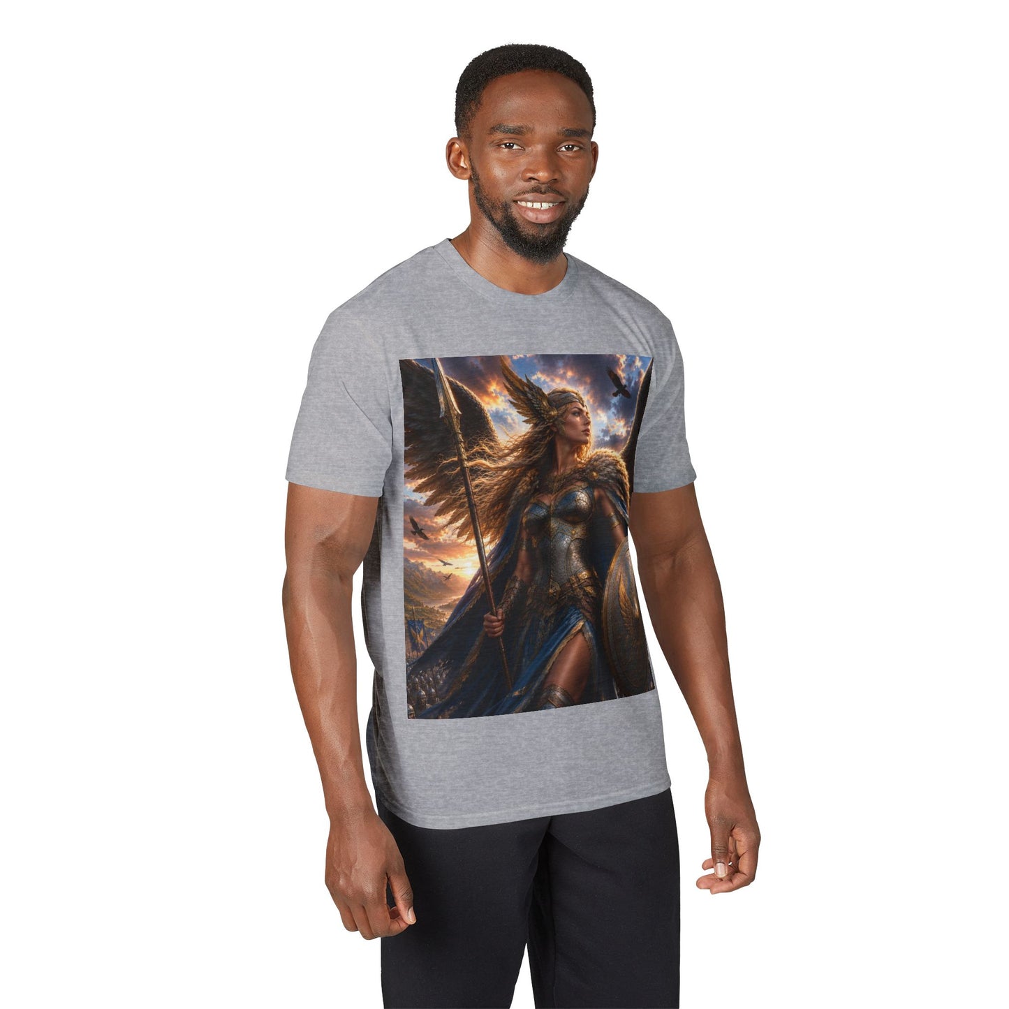 Valkyrie Warrior T-Shirt — Norse Shieldmaiden Fantasy Graphic Tee