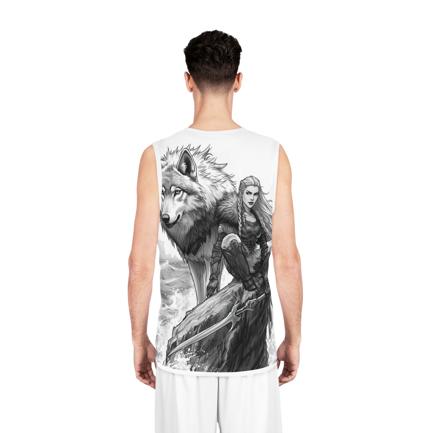 Viking Wolf Warrior Basketball Jersey