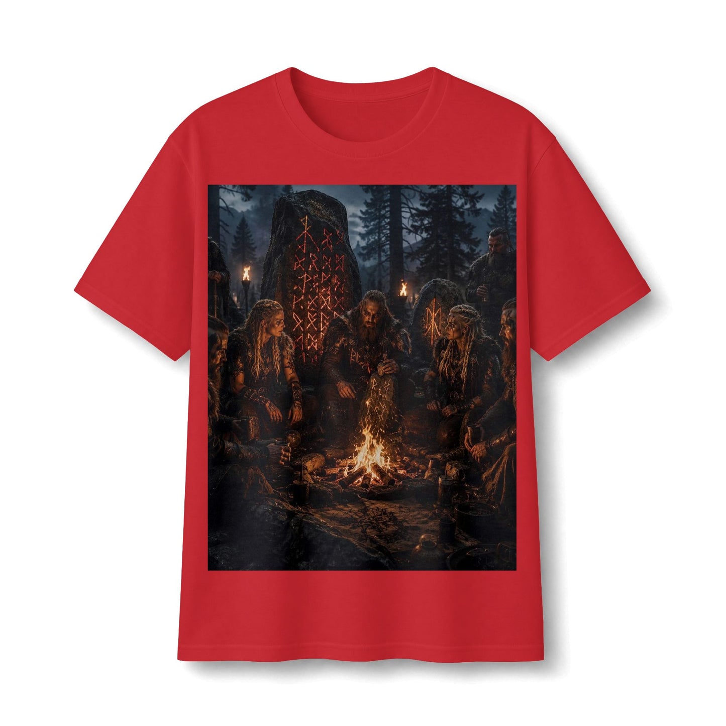 Viking Campfire Scene T‑Shirt