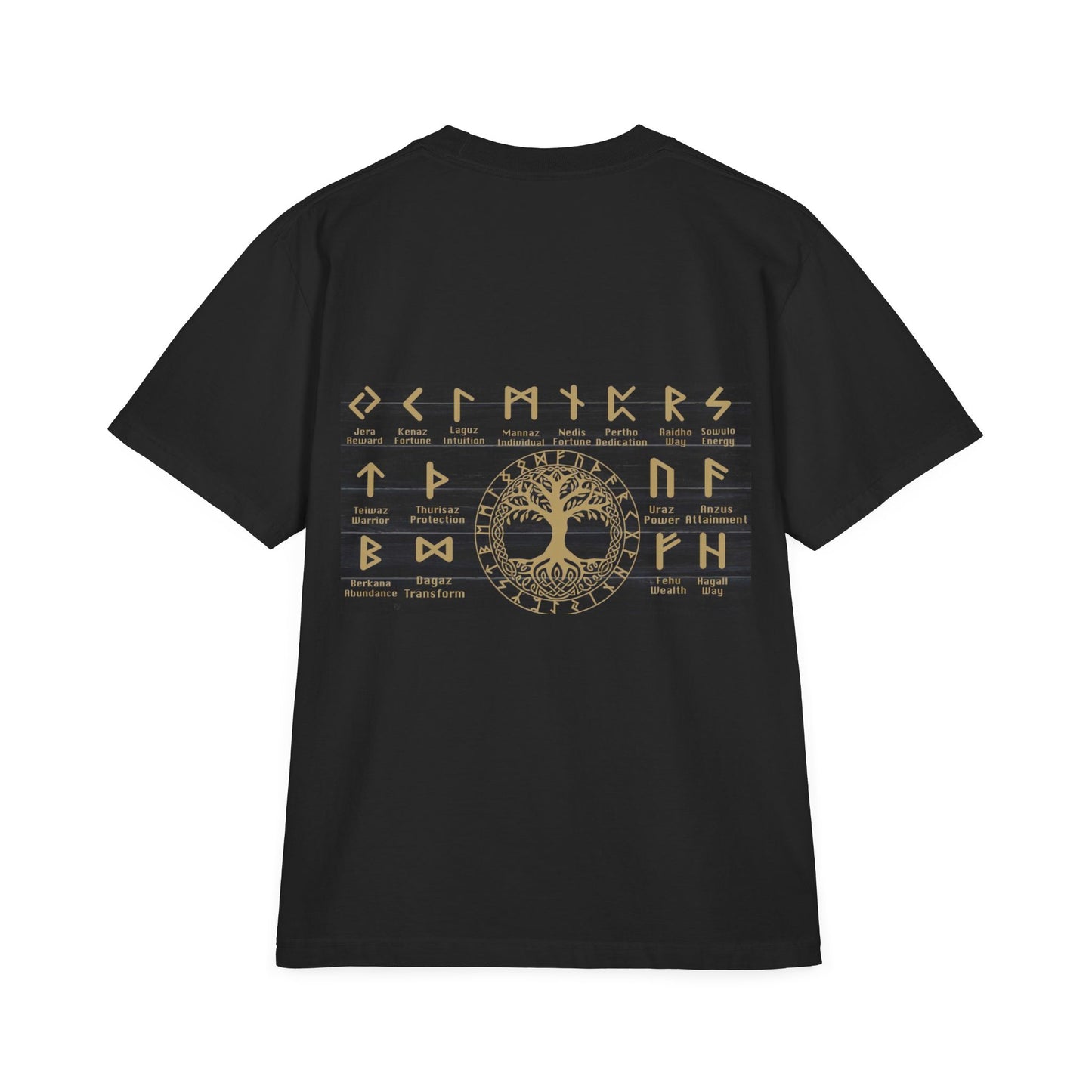 Viking Runes Tree of Life T-Shirt — Norse Rune Alphabet Graphic Tee