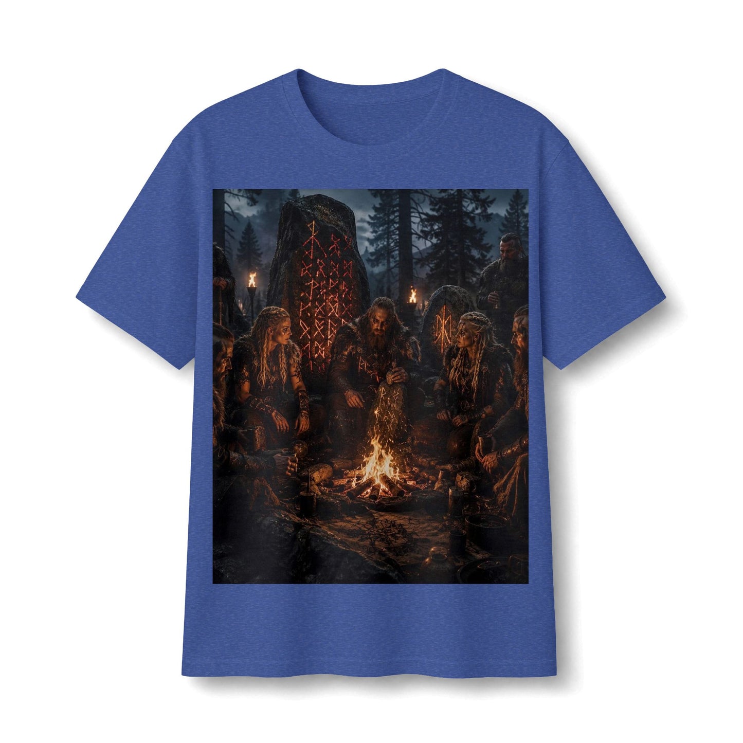 Viking Campfire Scene T‑Shirt