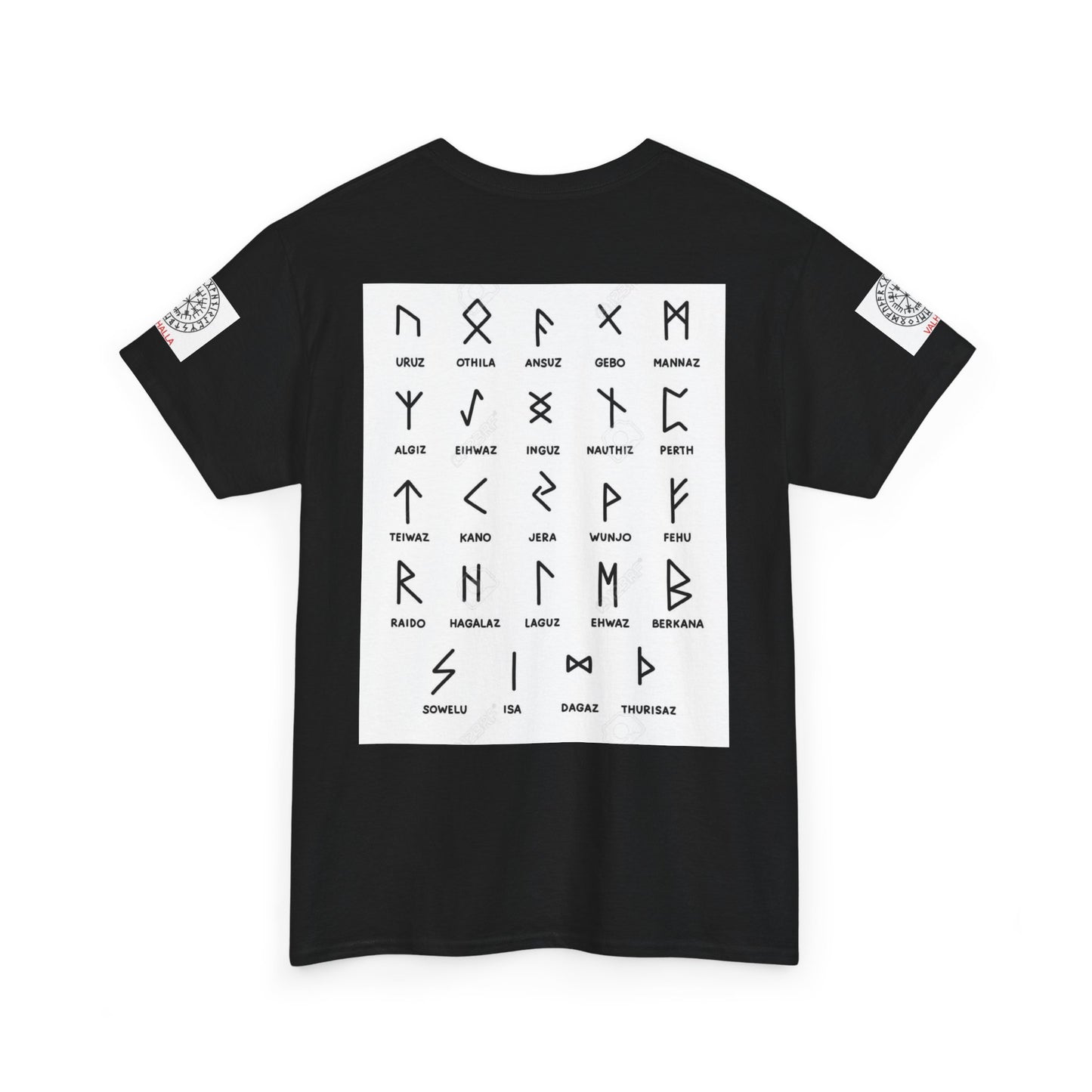 Runes Alphabet T‑Shirt — Viking / Norse Rune Chart Tee