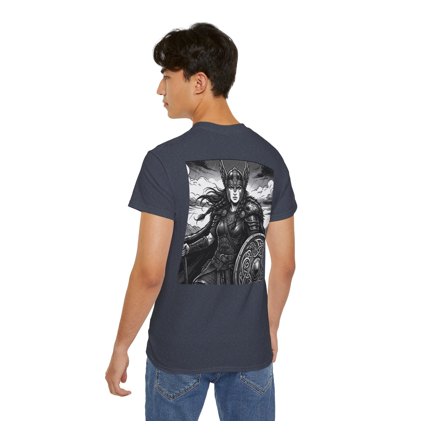 Valkyrie Warrior Tee — Norse Shieldmaiden Graphic T-Shirt
