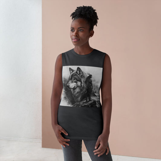Wolf Spirit Tank Top — Native Rider Graphic Sleeveless Shirt