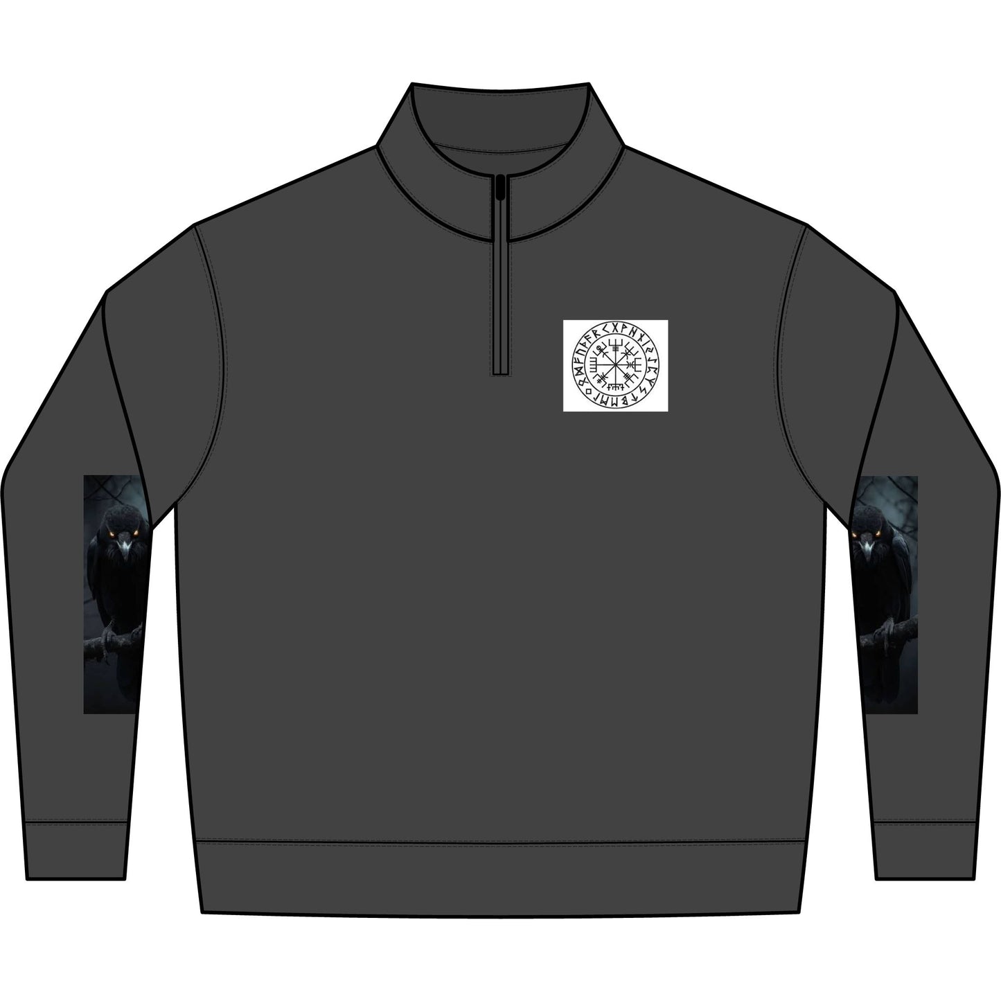 Valkyrie Wolf Half-Zip Sweatshirt
