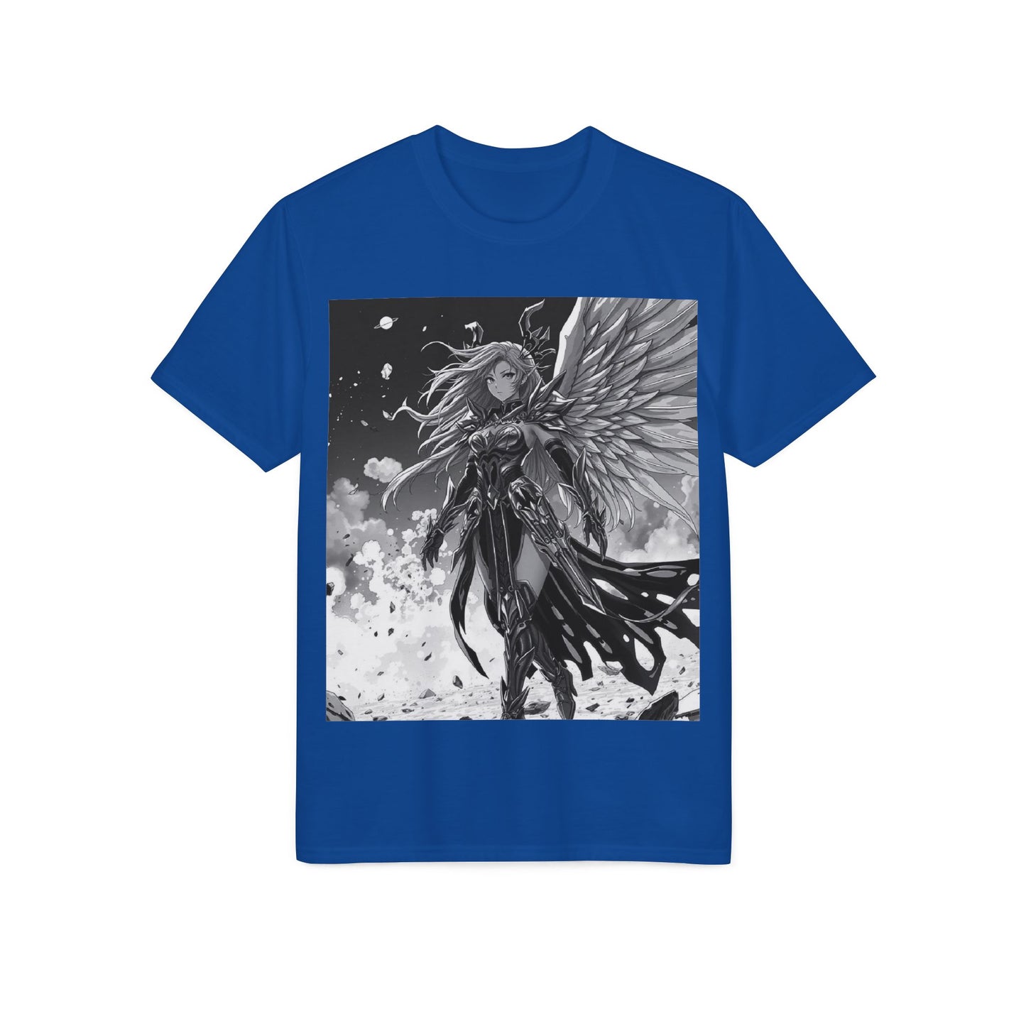 Angel Warrior T-Shirt — Gothic Fantasy Winged Hero Graphic Tee