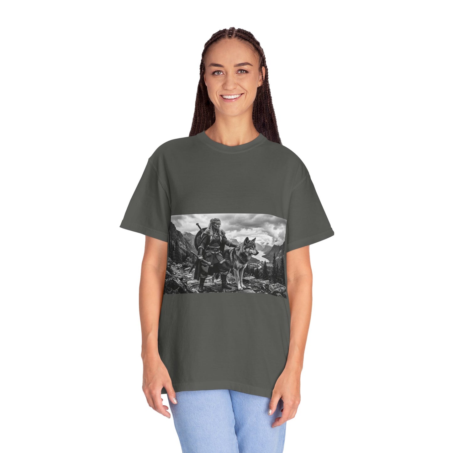 Viking Warrior with Wolf T-Shirt