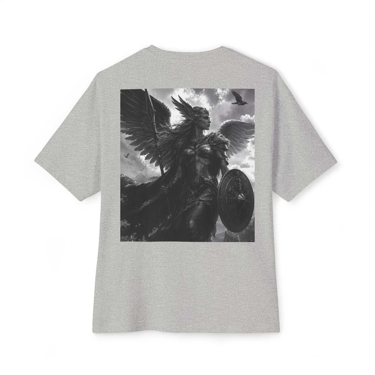 Valkyrie Warrior Tee — Nordic Myth Winged Shield Graphic Shirt