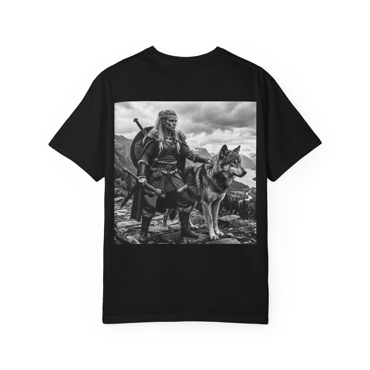 Viking Warrior with Wolf T-Shirt