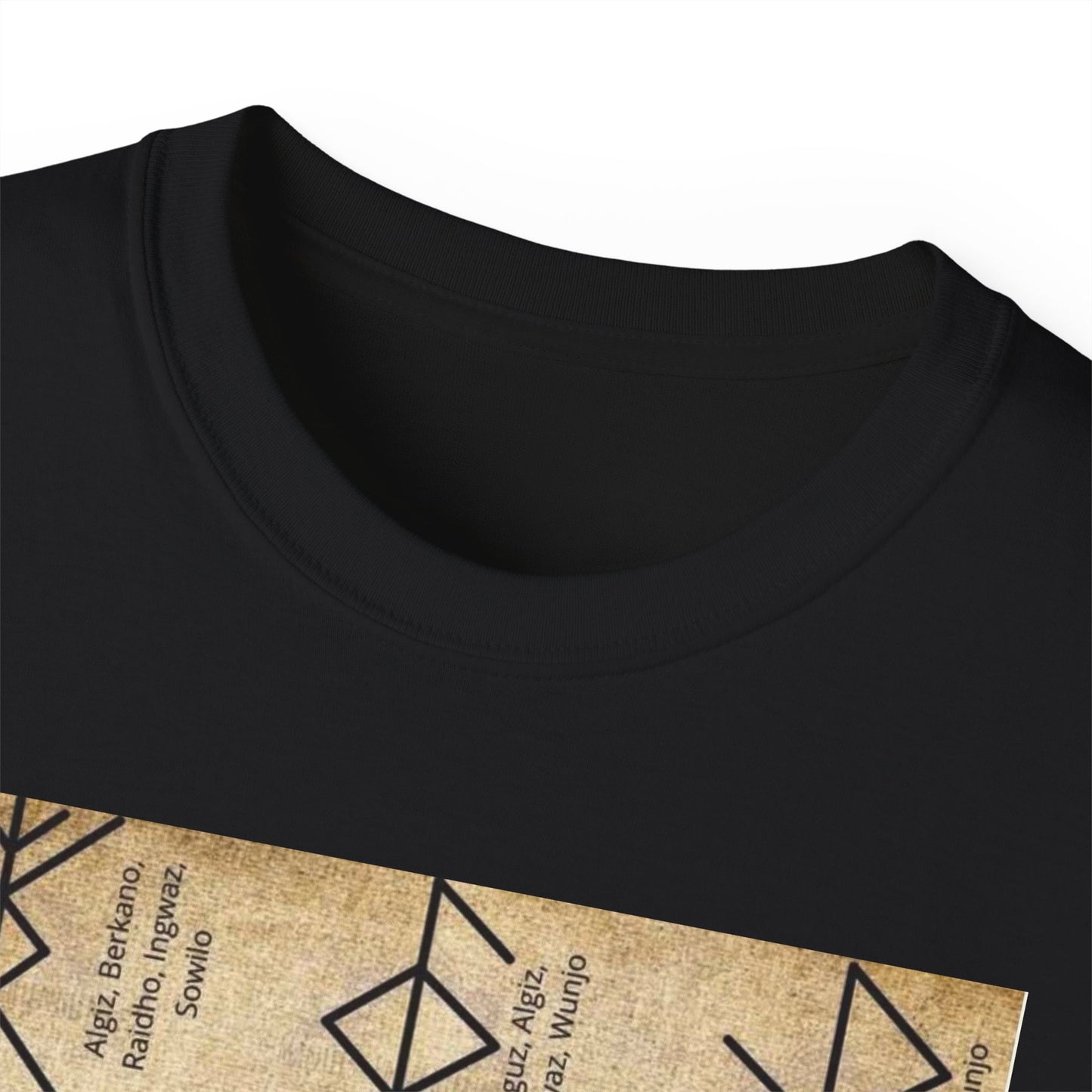 Runic Symbols T‑Shirt — Prosperity, Health & Protection Viking Rune Grid Tee