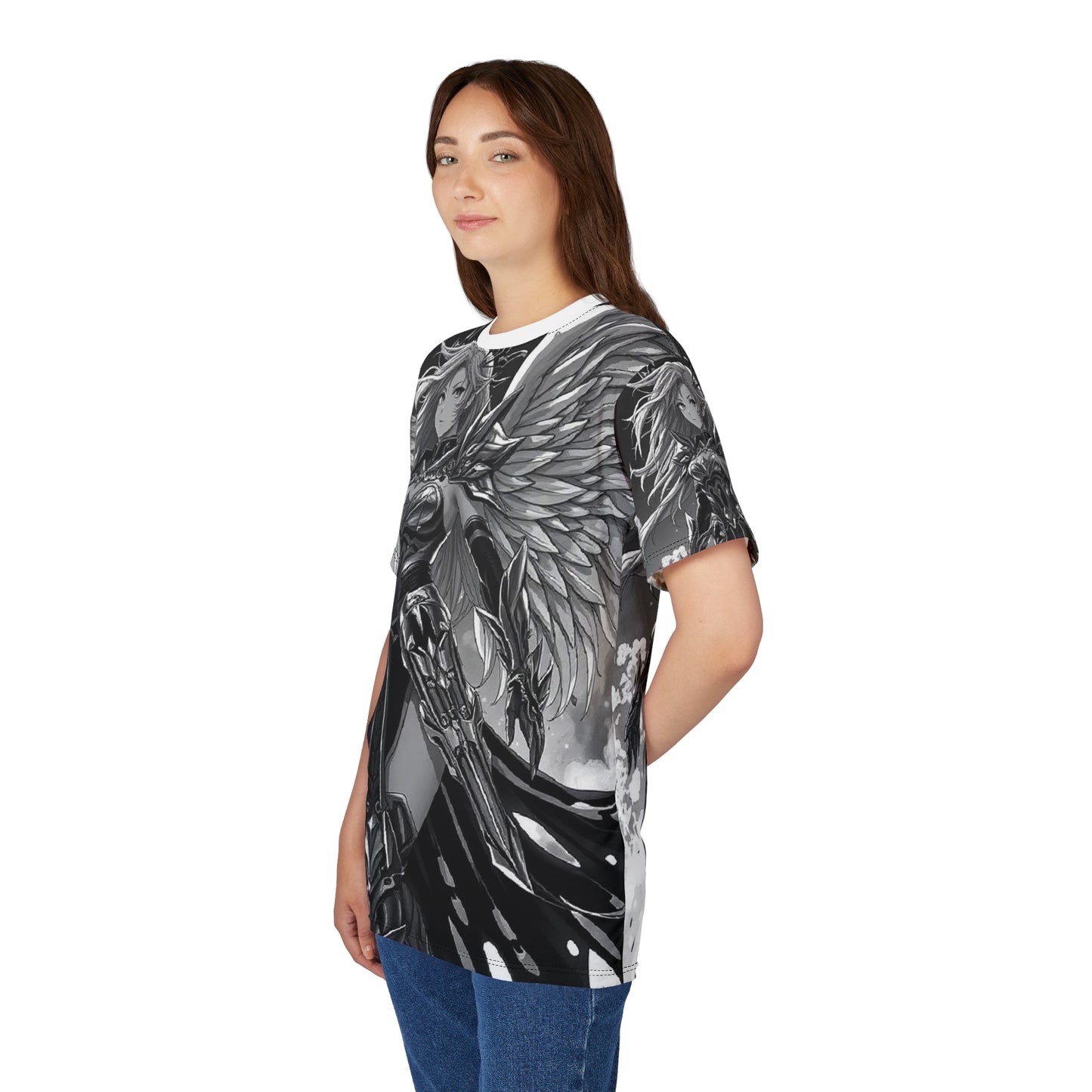 Angel Warrior Graphic Tee — Fantasy Anime Valkyrie AOP Shirt