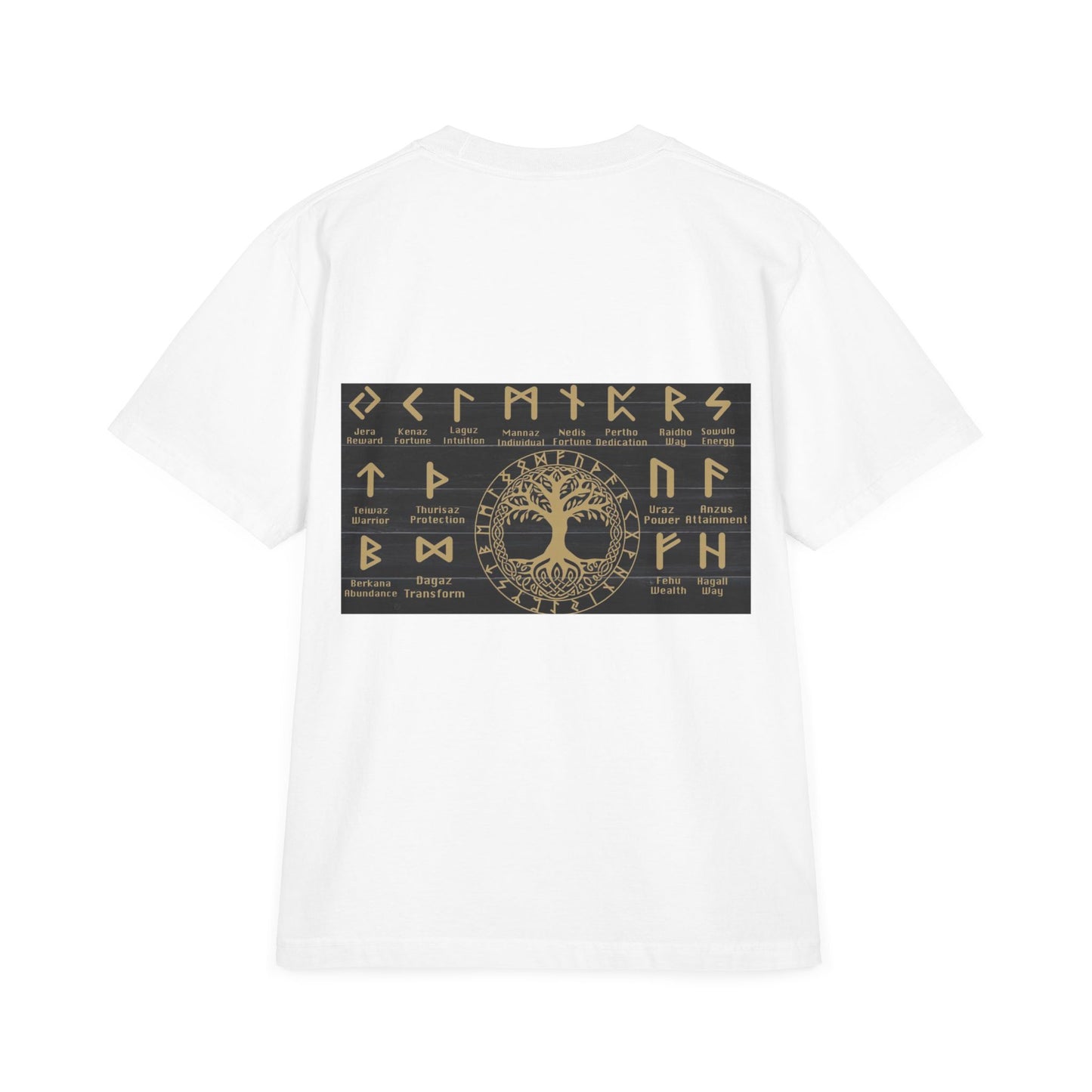 Viking Runes Tree of Life T-Shirt — Norse Rune Alphabet Graphic Tee