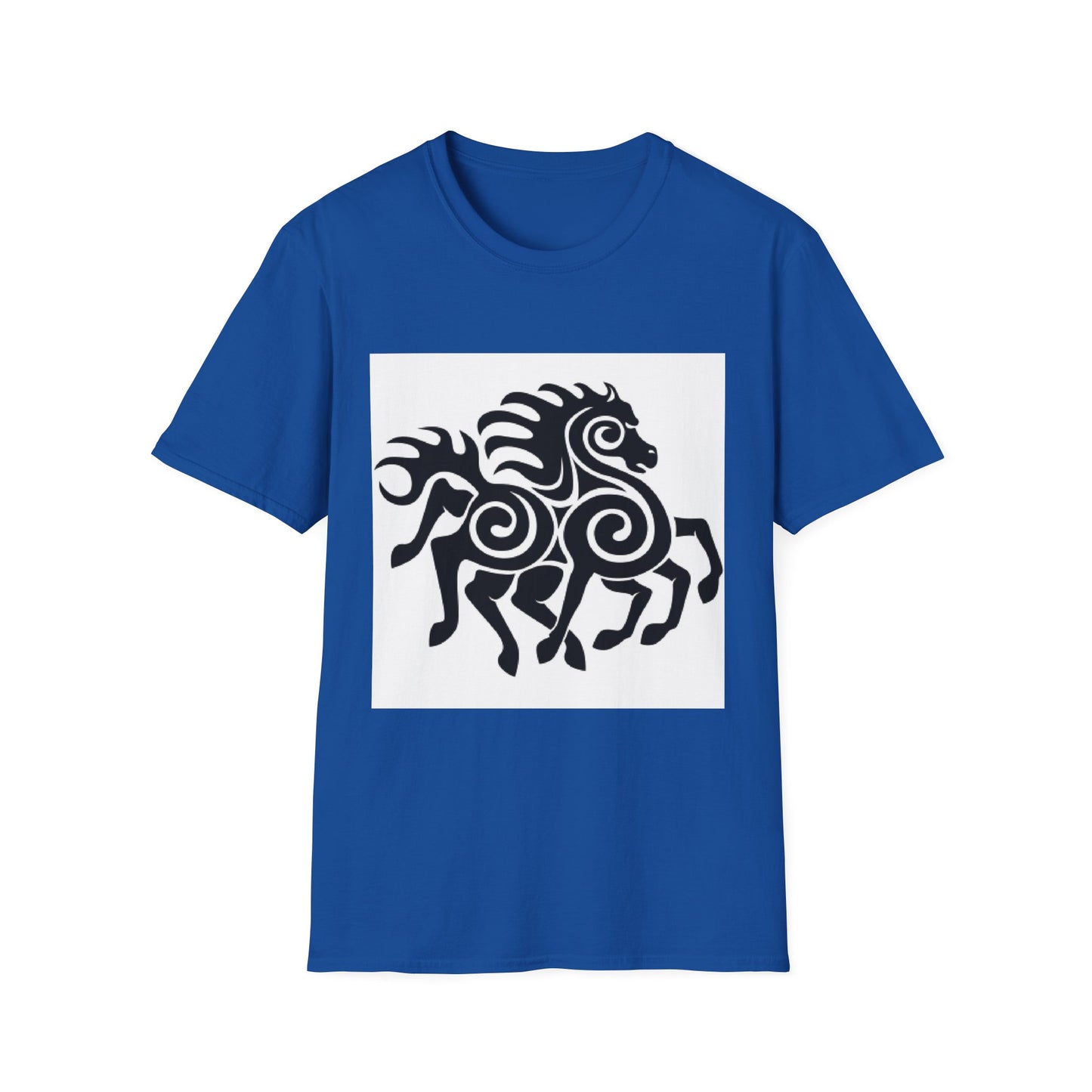 Tribal Horse Graphic T-Shirt — Celtic-Inspired Running Stallion Design