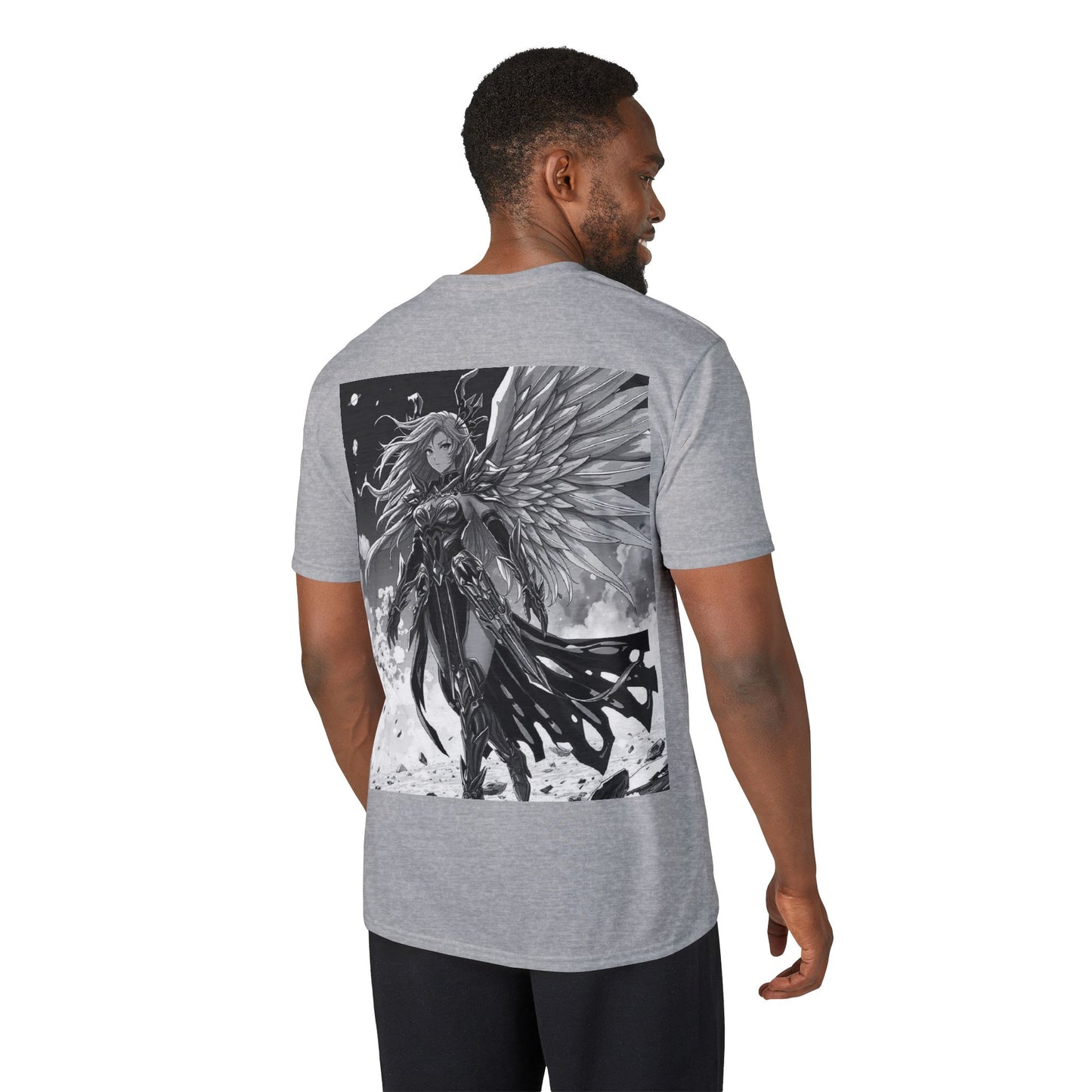 Angel Warrior T-Shirt — Gothic Fantasy Winged Hero Graphic Tee