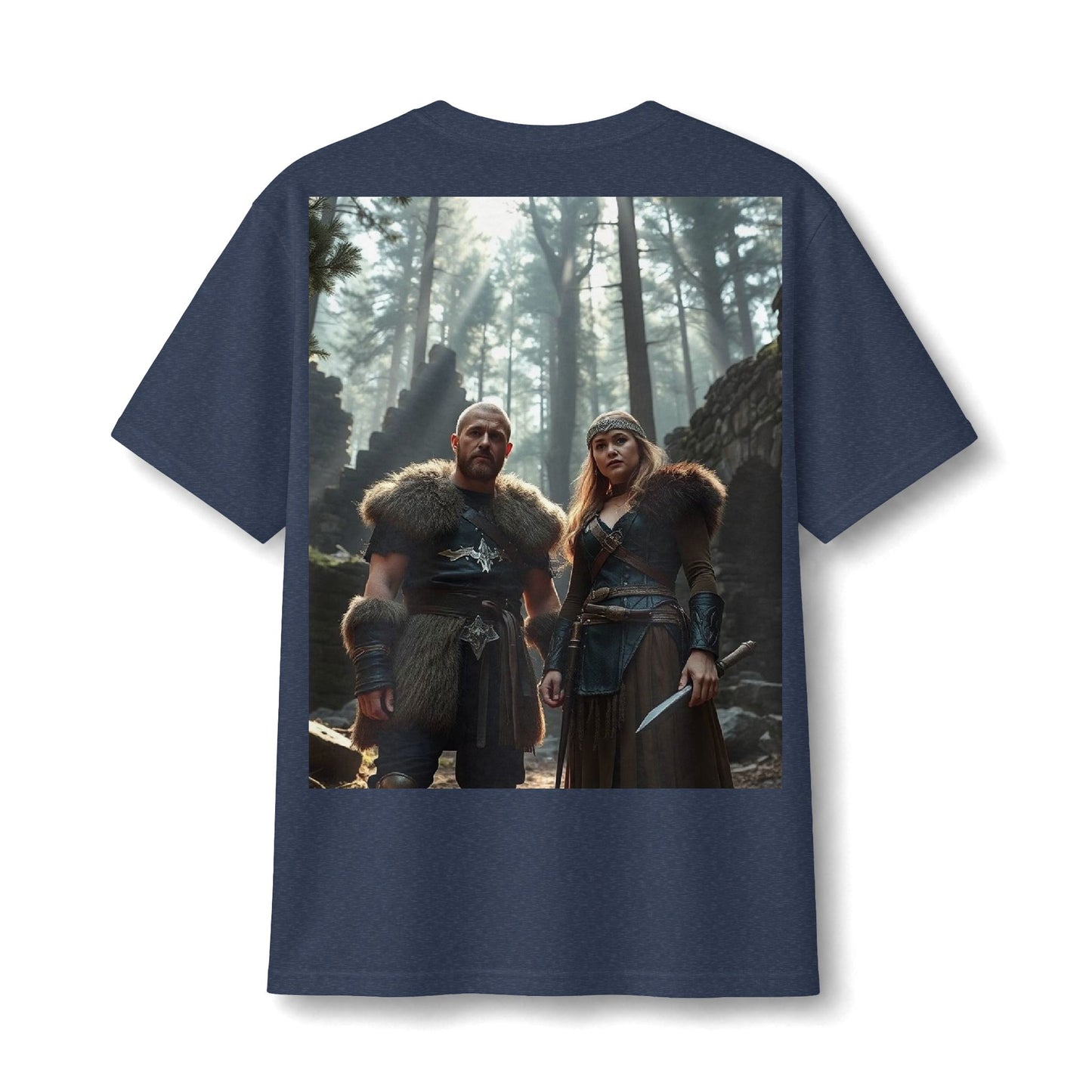 Viking Warriors Forest Light Cotton Tee