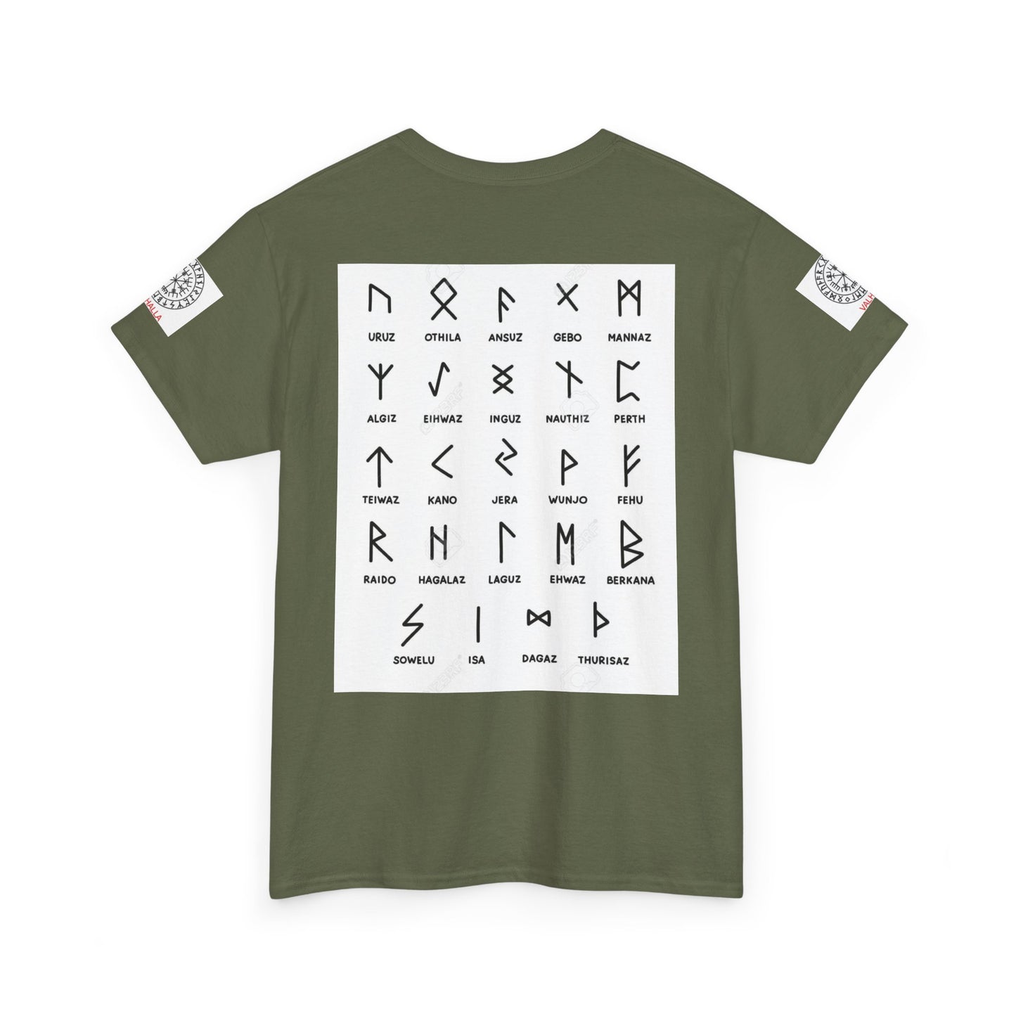 Runes Alphabet T‑Shirt — Viking / Norse Rune Chart Tee