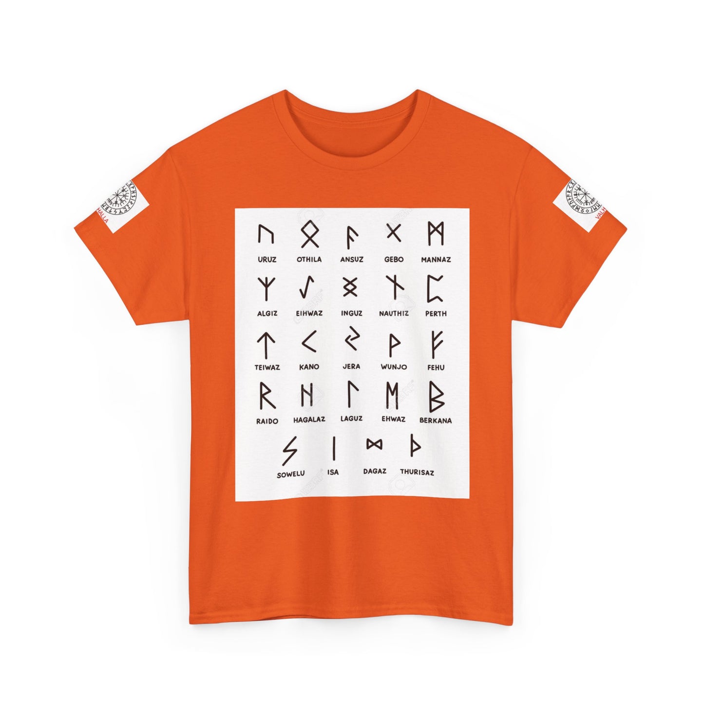 Runes Alphabet T‑Shirt — Viking / Norse Rune Chart Tee
