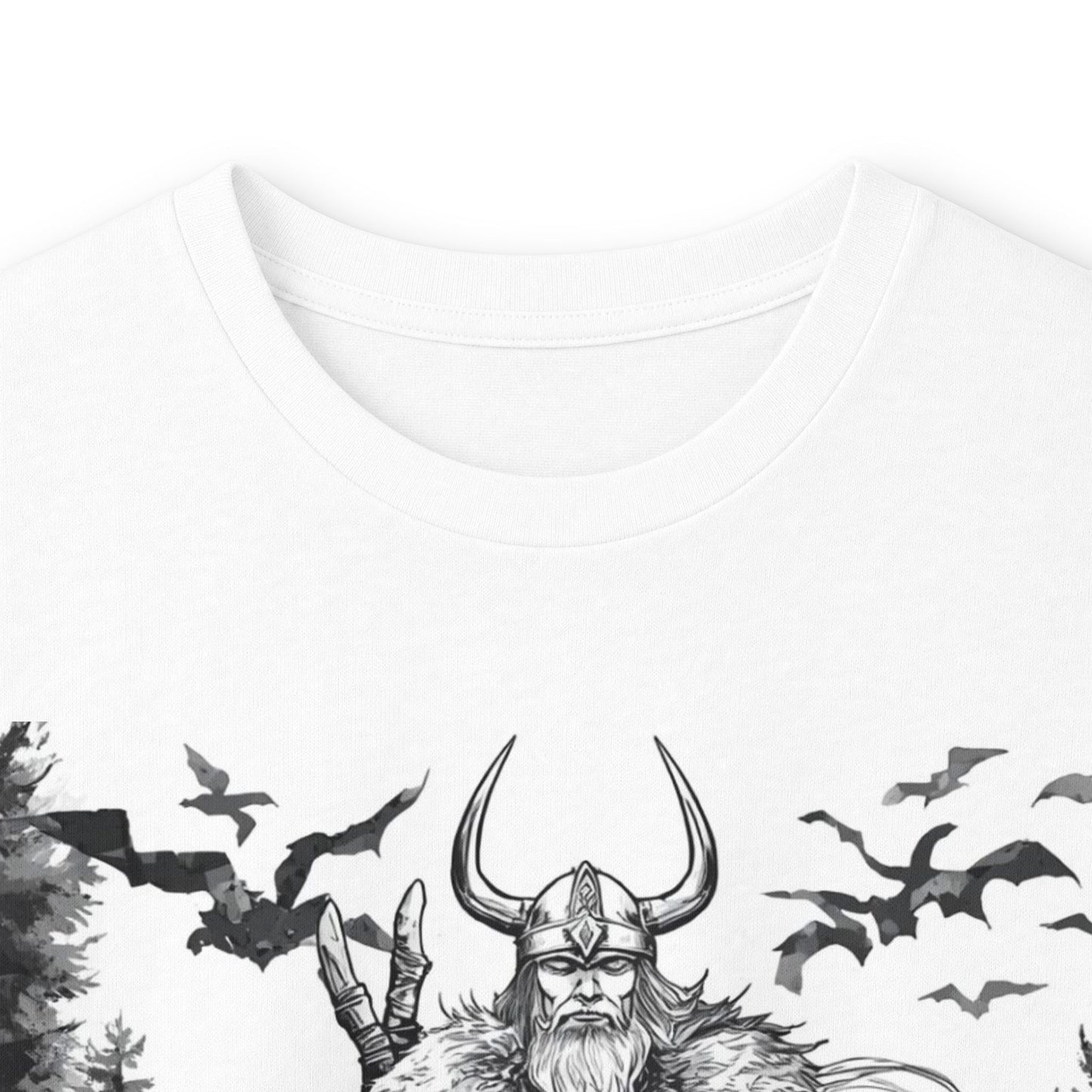 Viking Warrior Long Sleeve Tee — Valkyrie & Wolf Norse Design
