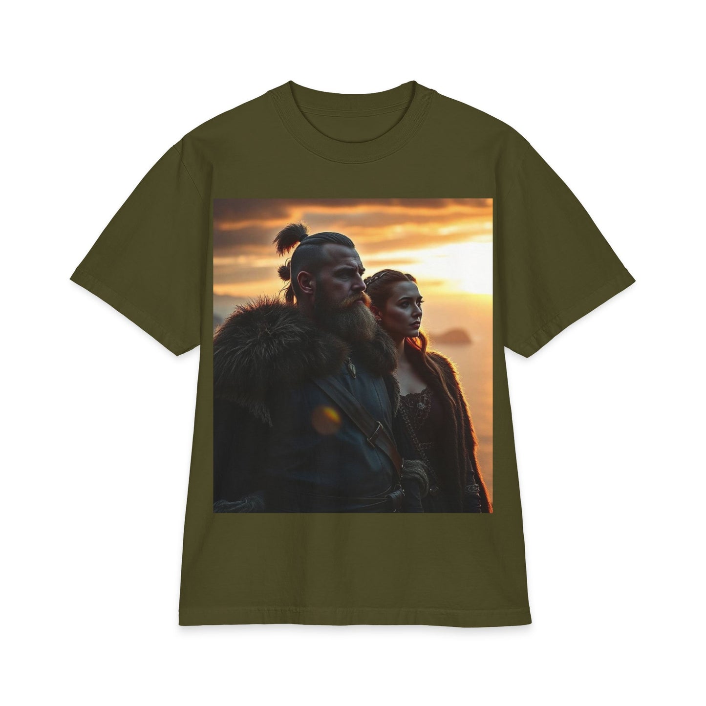 Viking Sunset Graphic T-Shirt