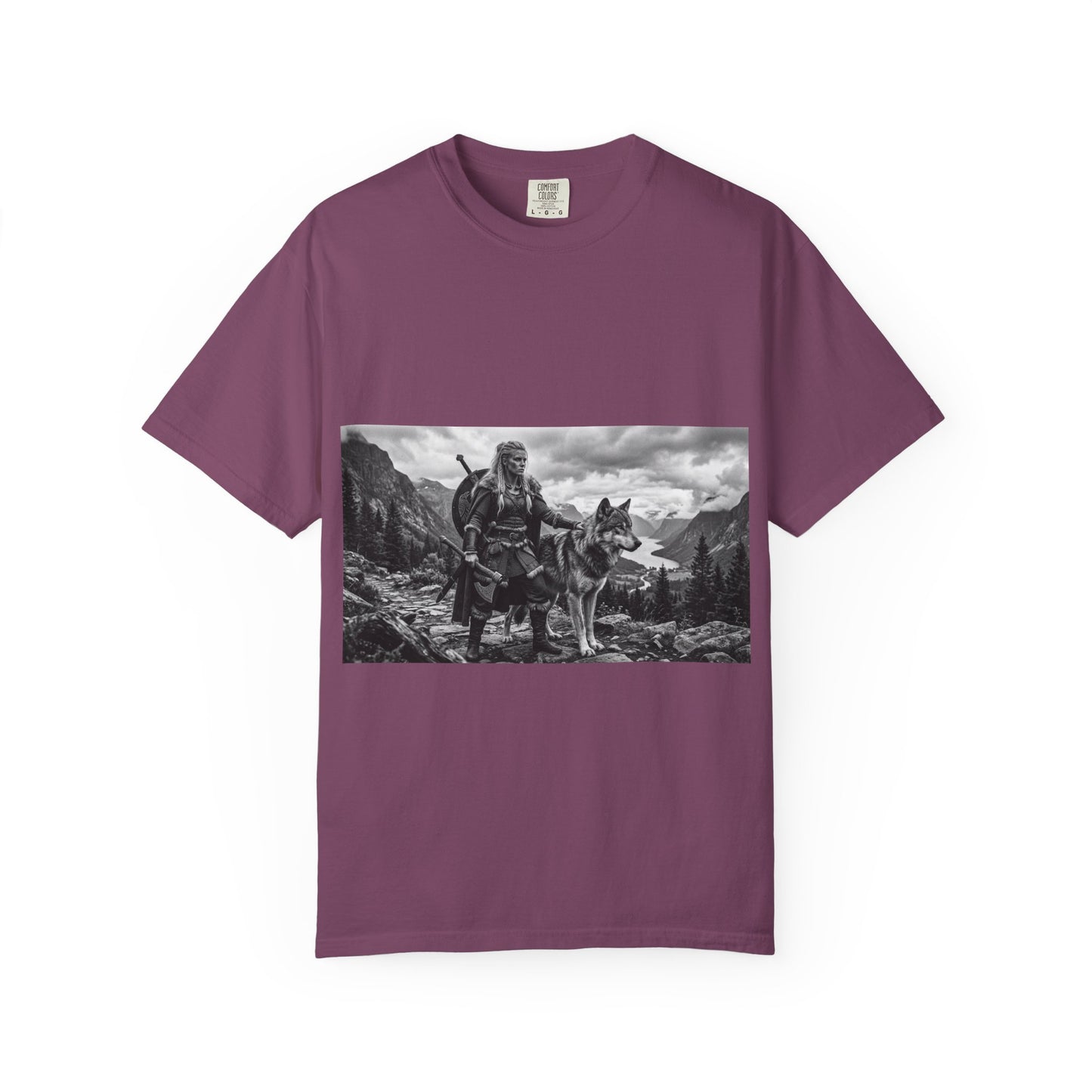 Viking Warrior with Wolf T-Shirt