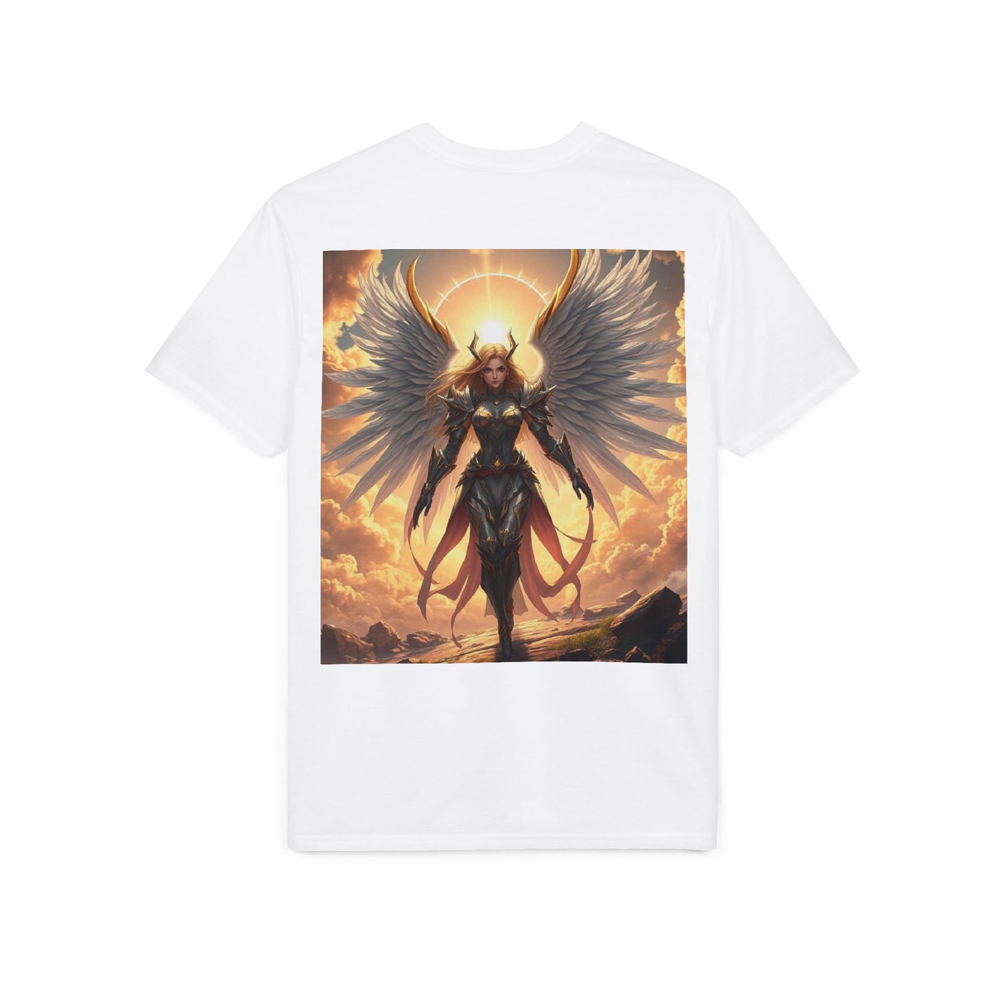 Angel Warrior T-Shirt — Radiant Valkyrie Fantasy Tee