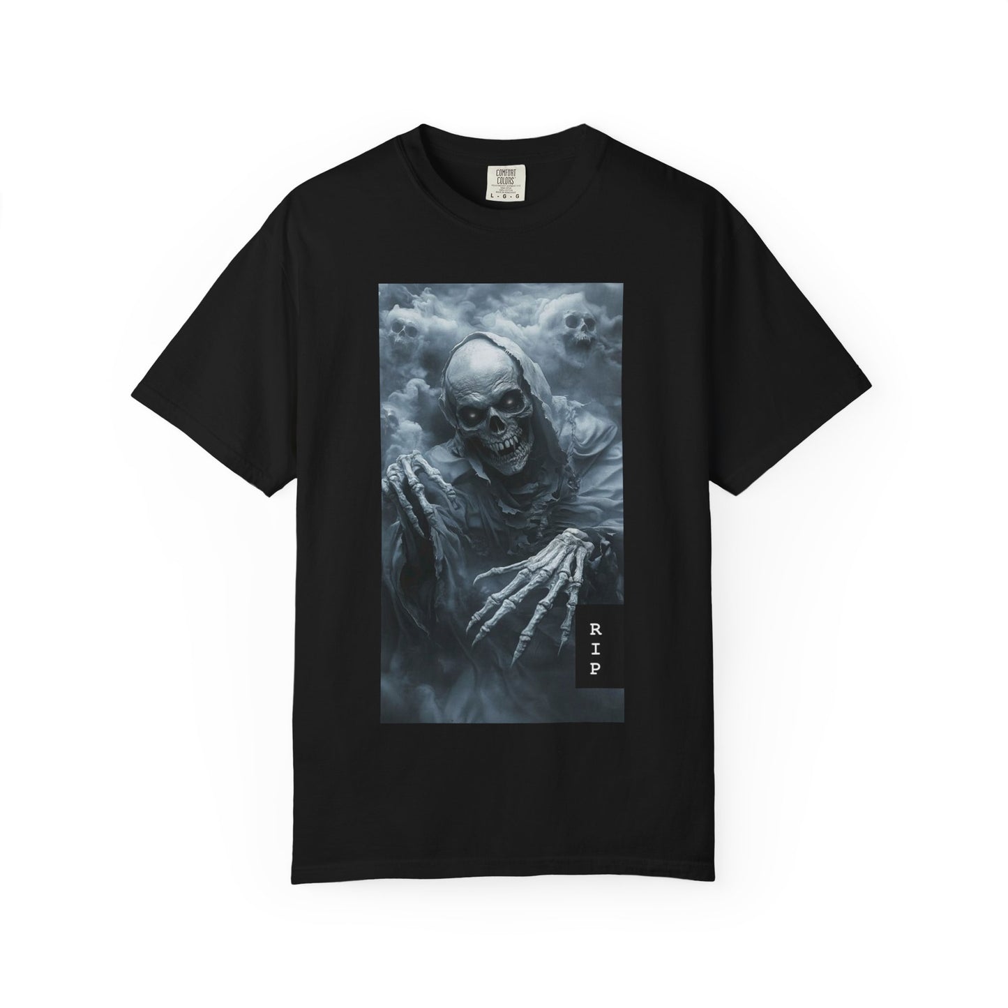Grim Reaper Skull T-Shirt — RIP Horror Graphic Tee