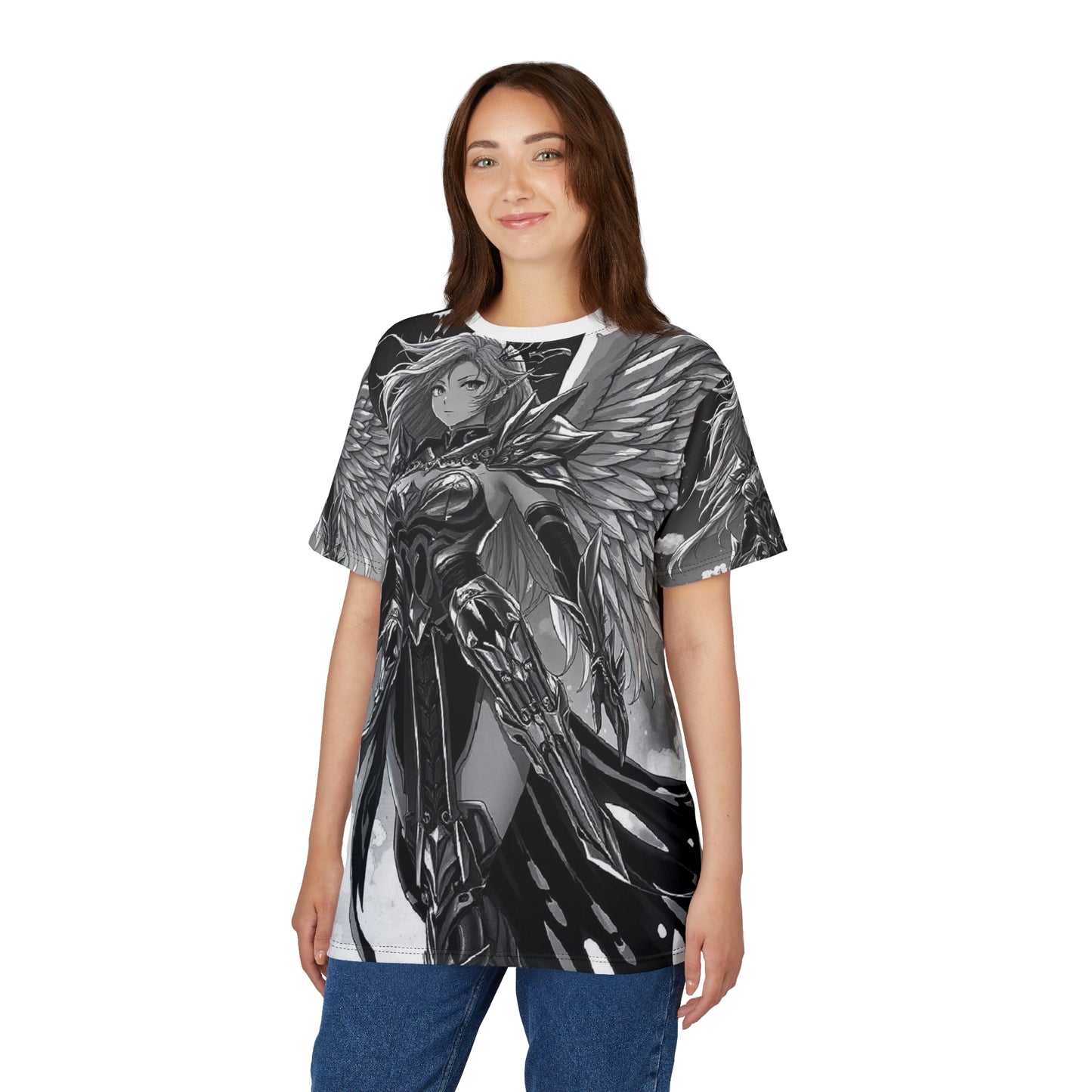 Angel Warrior Graphic Tee — Fantasy Anime Valkyrie AOP Shirt