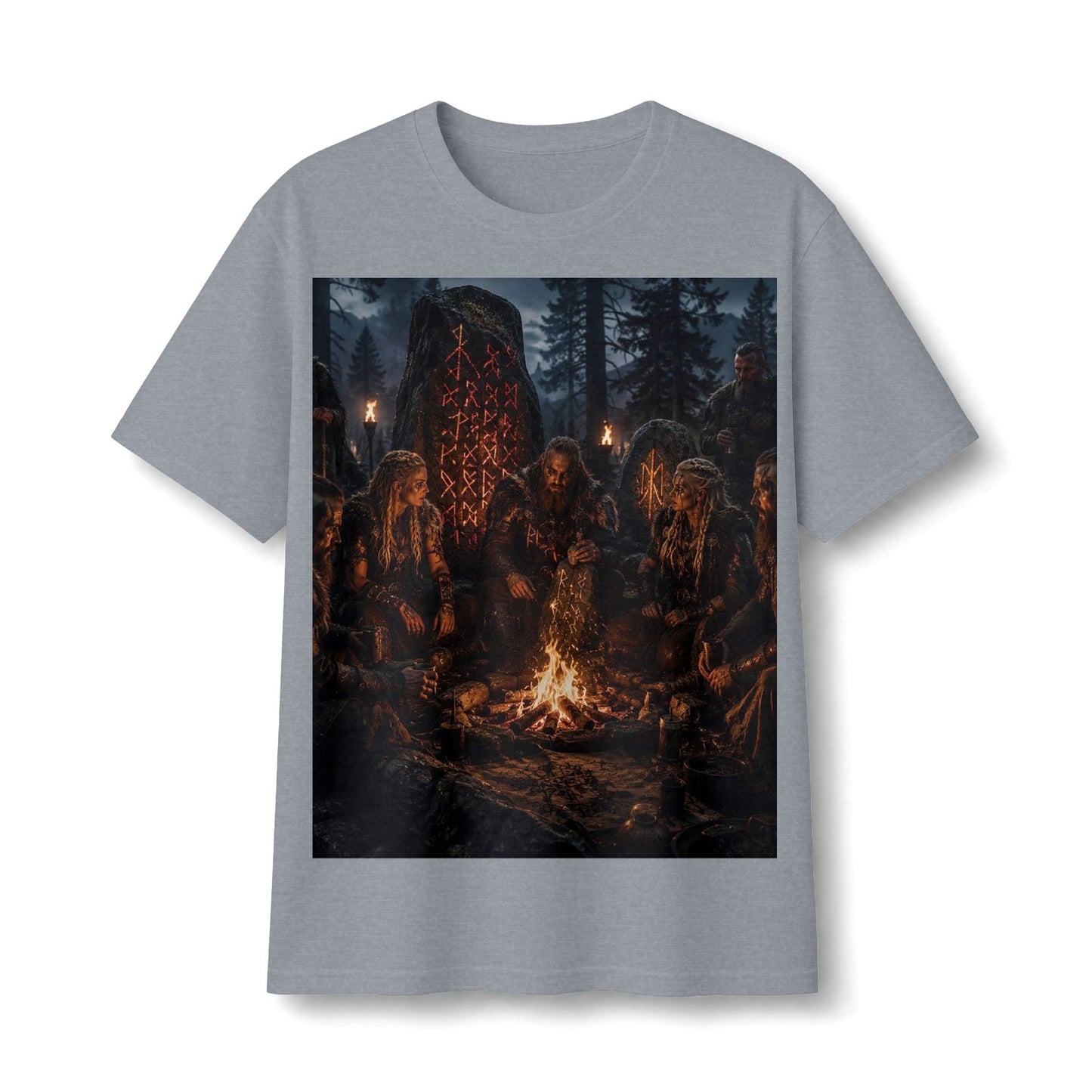 Viking Campfire Scene T‑Shirt