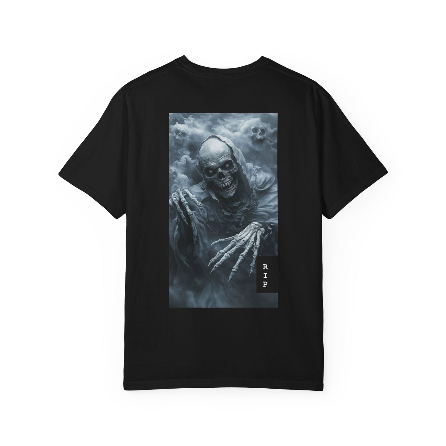 Grim Reaper Skull T-Shirt — RIP Horror Graphic Tee