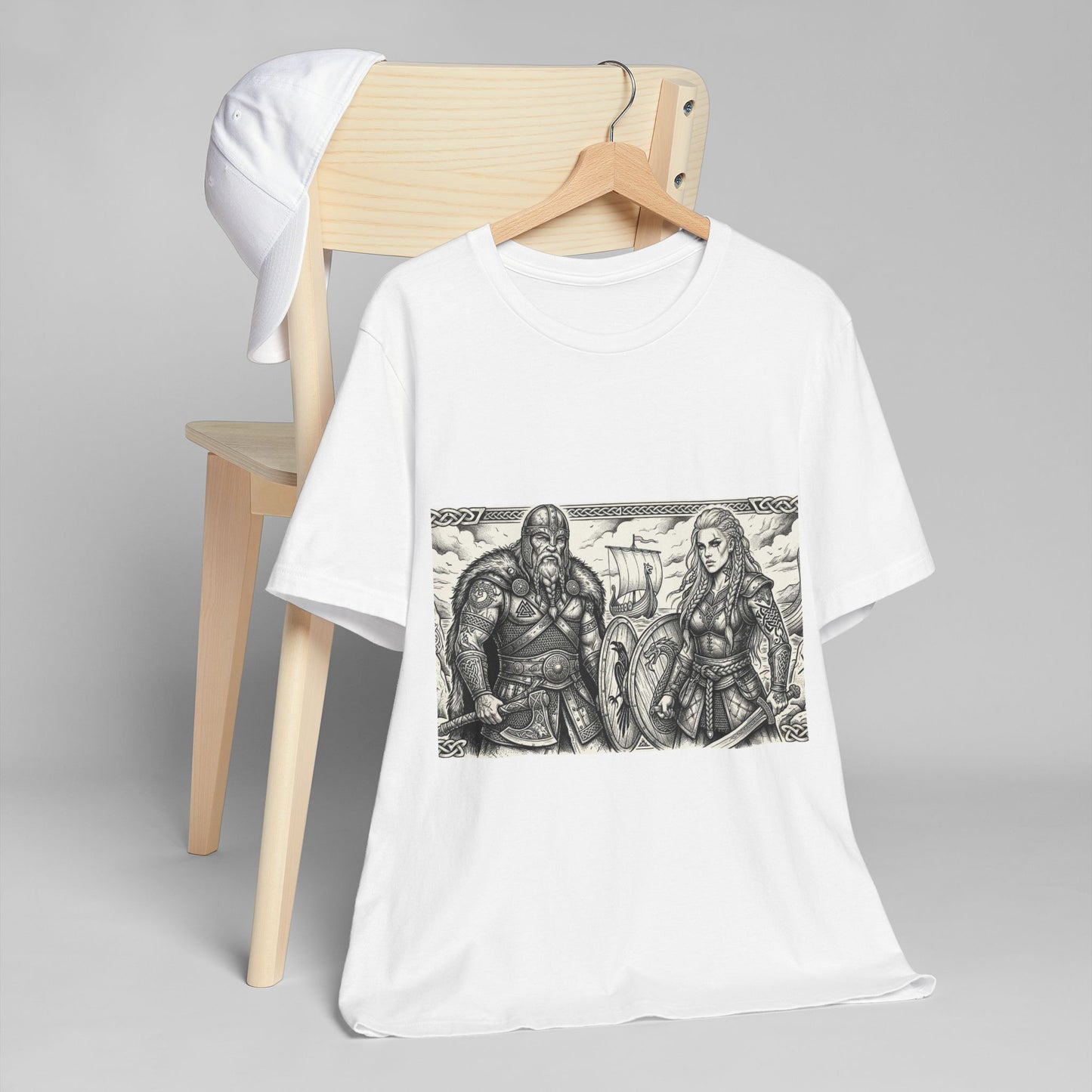 Viking Warriors Illustration T‑Shirt