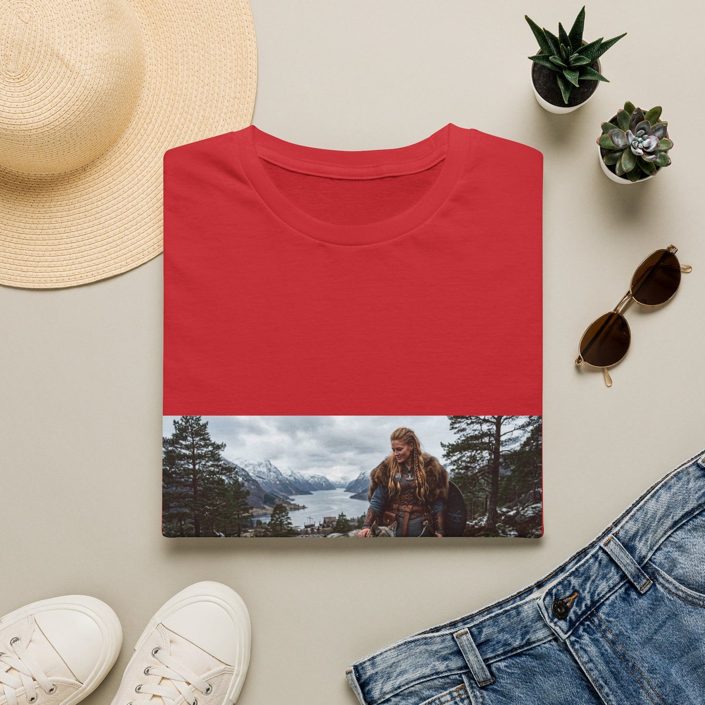 Photo Mountain Adventure T-Shirt — Scenic Hiking Landscape Tee