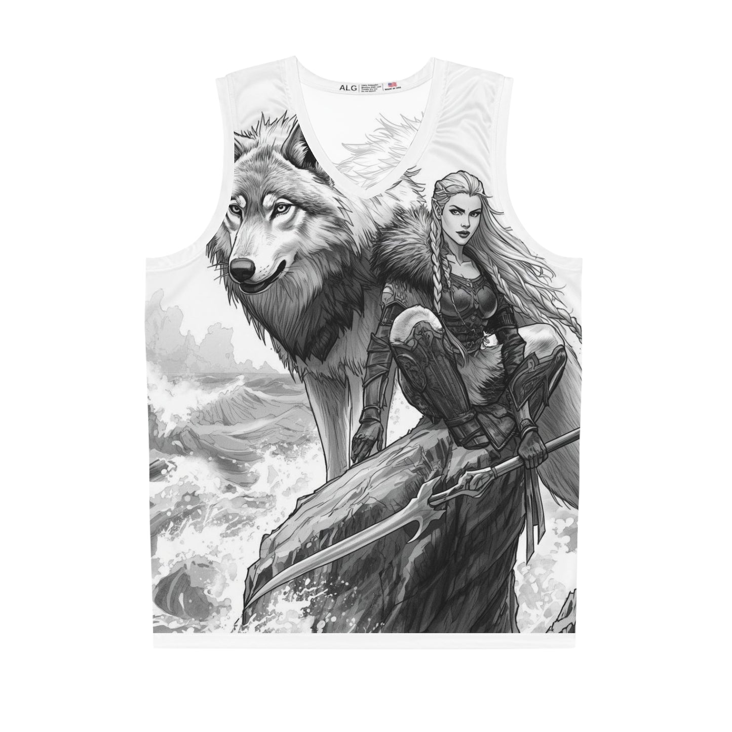 Viking Wolf Warrior Basketball Jersey