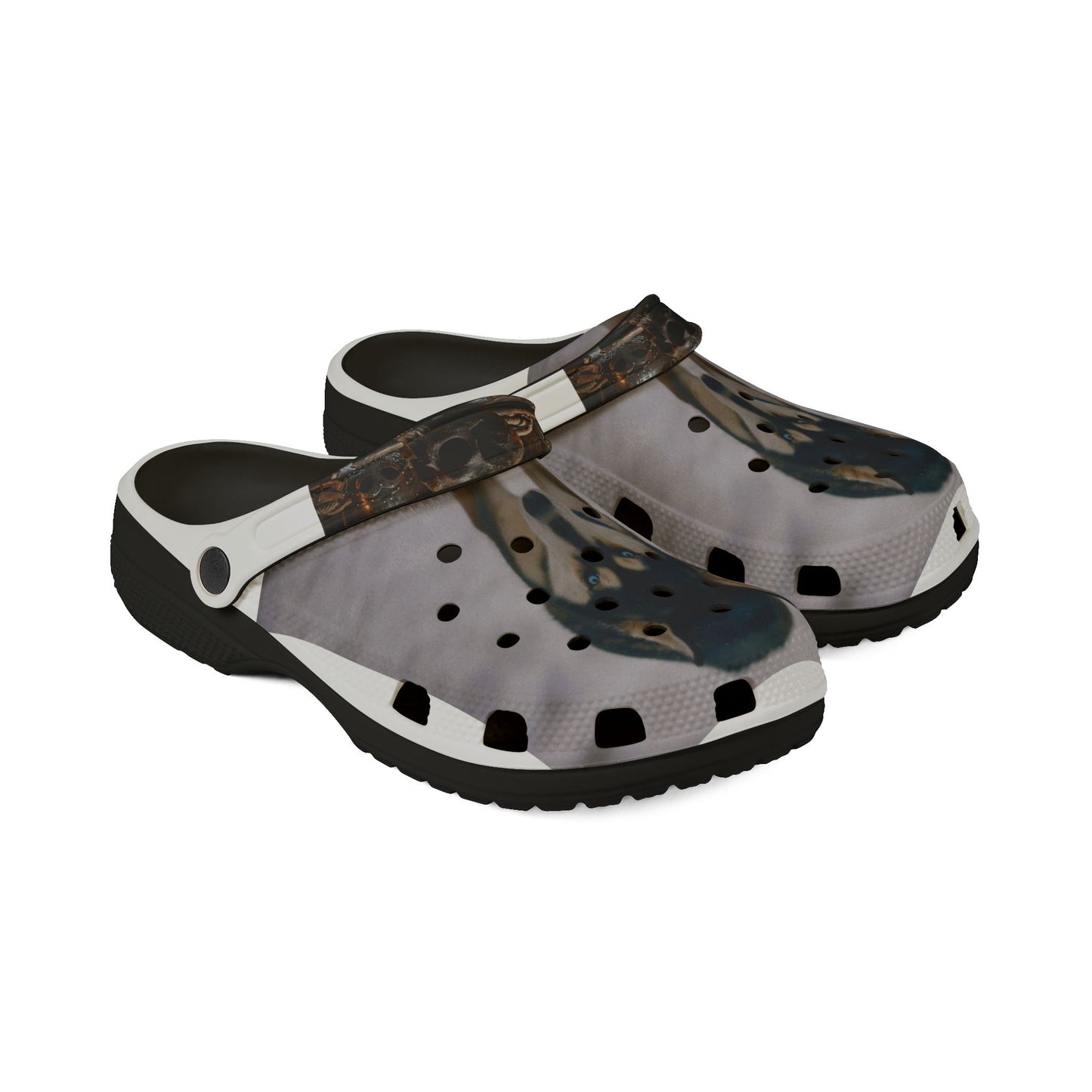 Camouflage Polka EVA Foam Clogs — Lightweight Slip-On Garden Shoes
