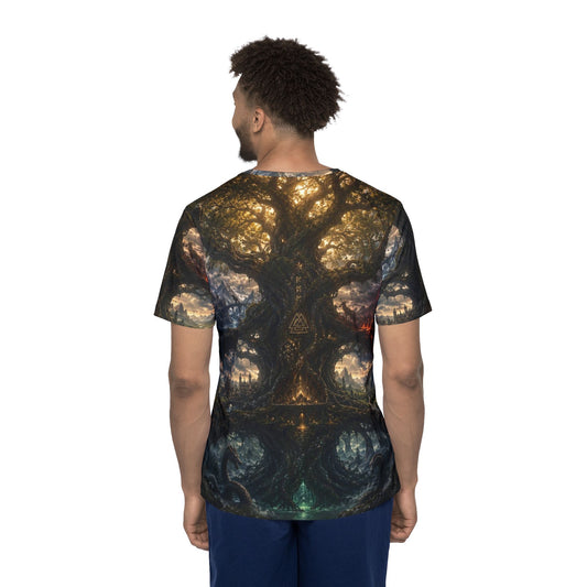 Fantasy Tree of Life Men's Jersey – Mythic Forest All-Over Print