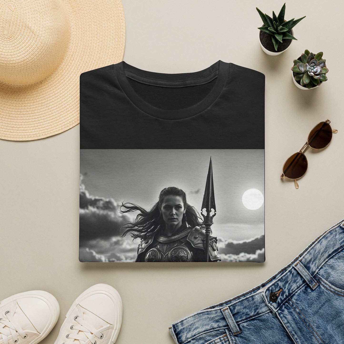 Warrior Goddess T-Shirt — Mythic Female Warrior Art