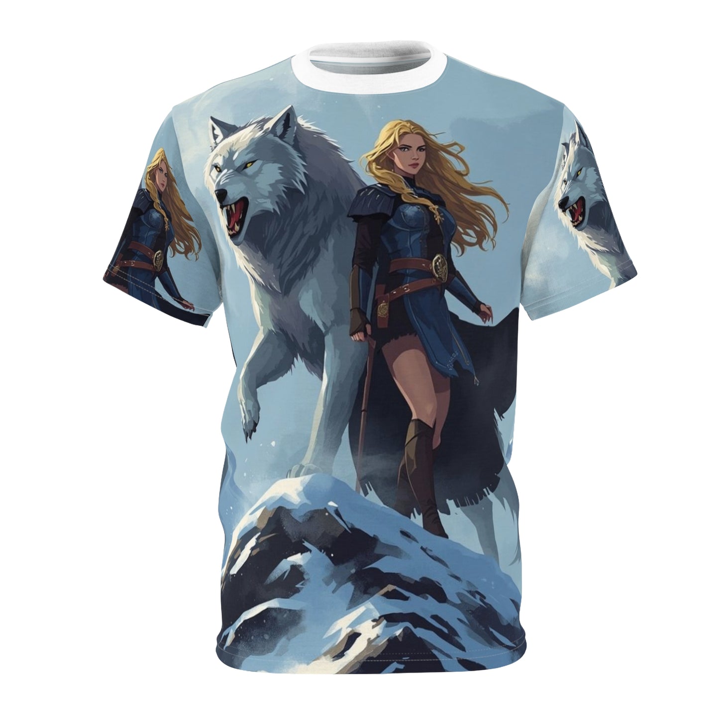 Valkyrie Wolf Protector All-Over Print Tee