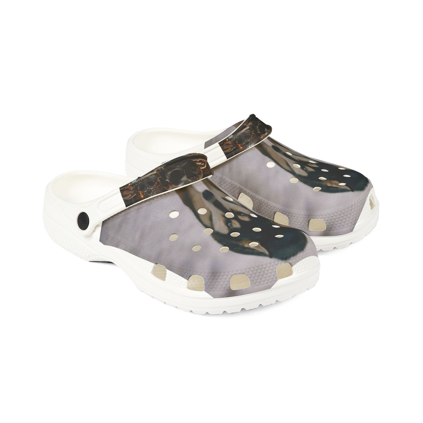 Camouflage Polka EVA Foam Clogs — Lightweight Slip-On Garden Shoes