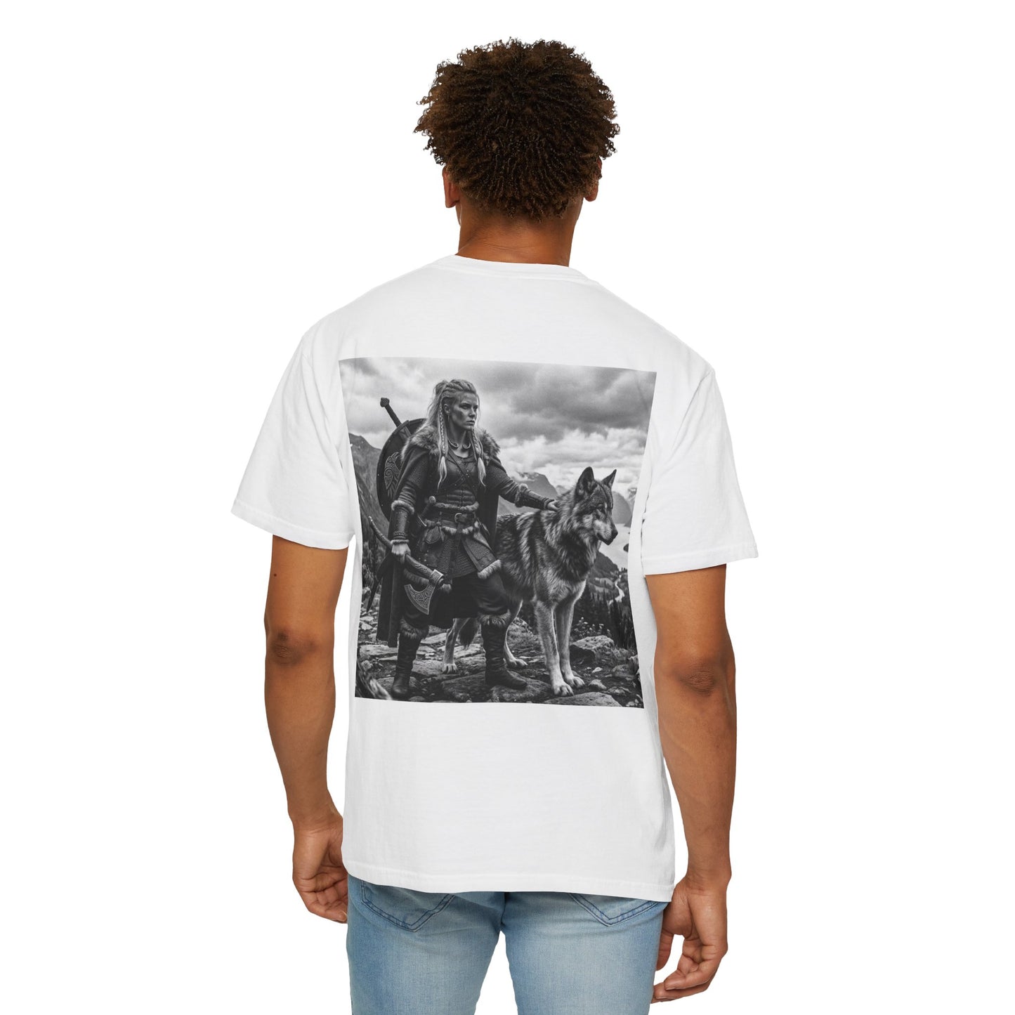 Viking Warrior with Wolf T-Shirt
