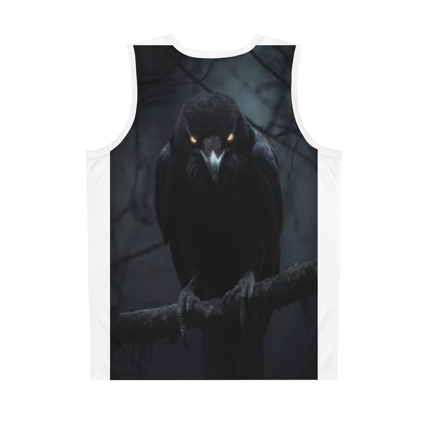 Dark Raven Basketball Jersey – Gothic Crow All-Over Print