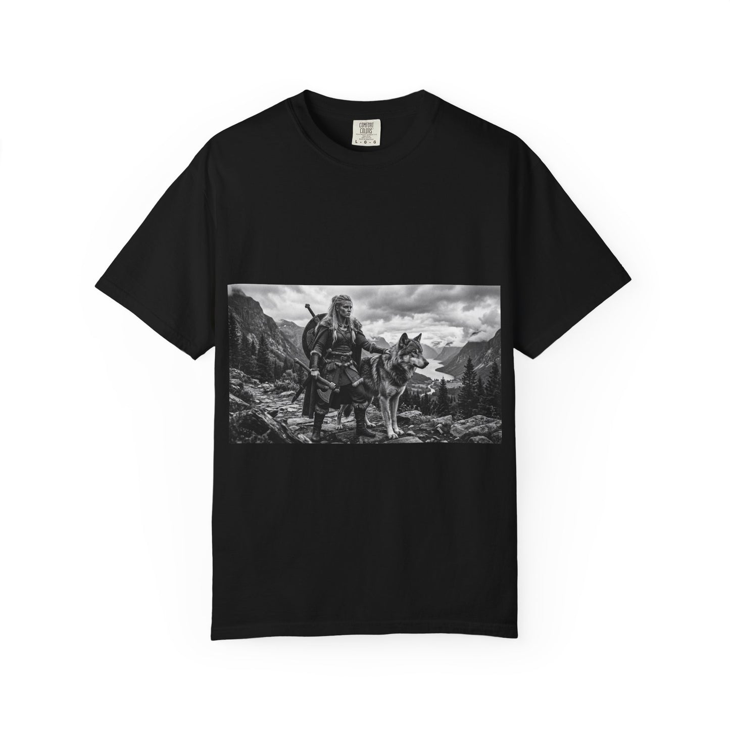 Viking Warrior with Wolf T-Shirt