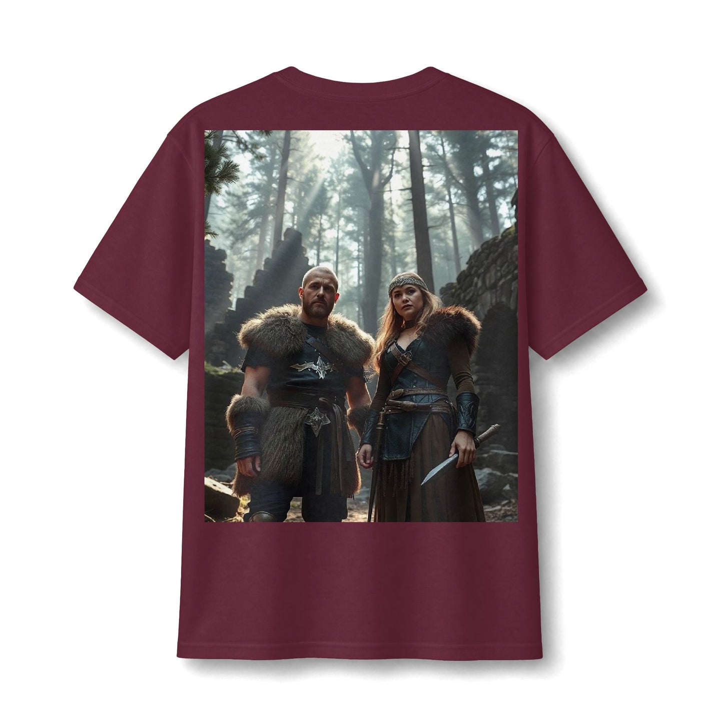 Viking Warriors Forest Light Cotton Tee