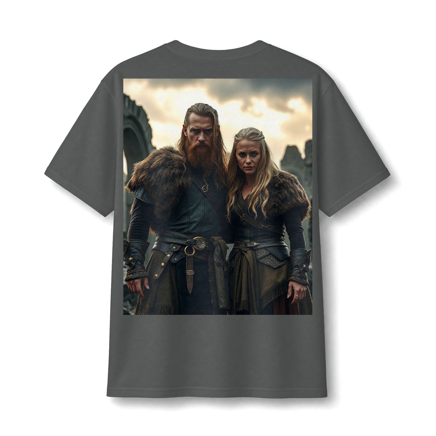 Viking Warrior Couple Graphic Tee