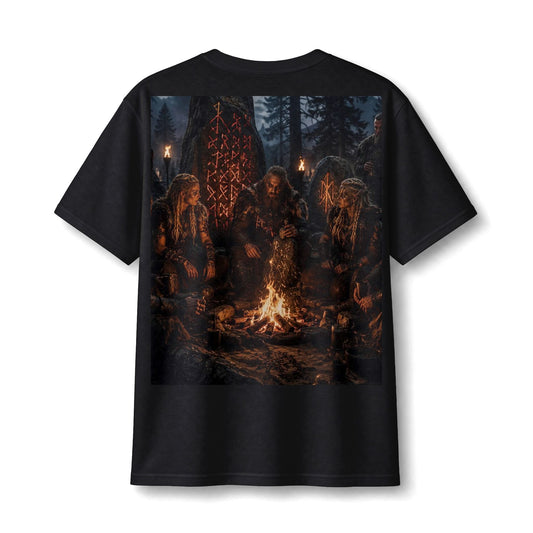 Viking Campfire Scene T‑Shirt